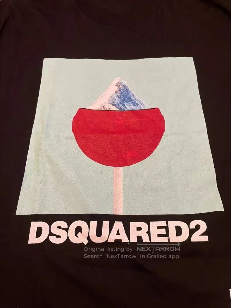 Dsquared2 DSQUARED2 Black Graphic Short Sleeve T. Size US XL / EU 56 / 4 - 3 Thumbnail
