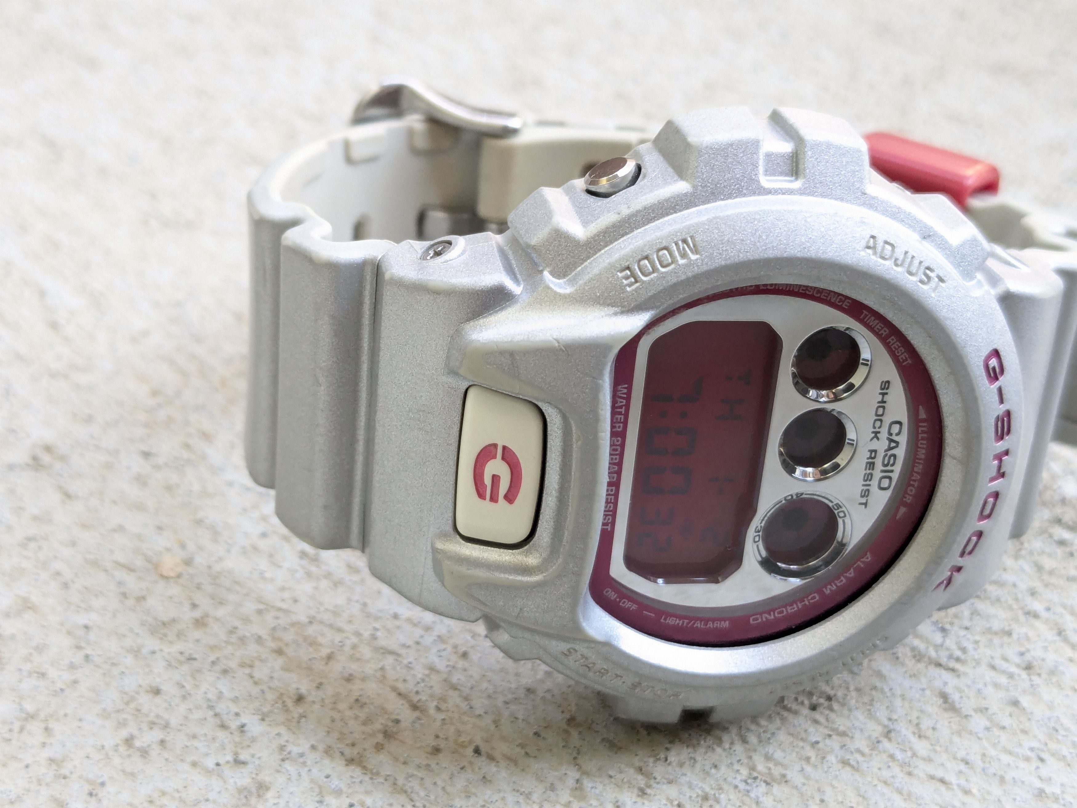 Casio Casio G-Shock DW-6900CB-8 Pink Silver Rubber Watch Size ONE SIZE - 5 Thumbnail