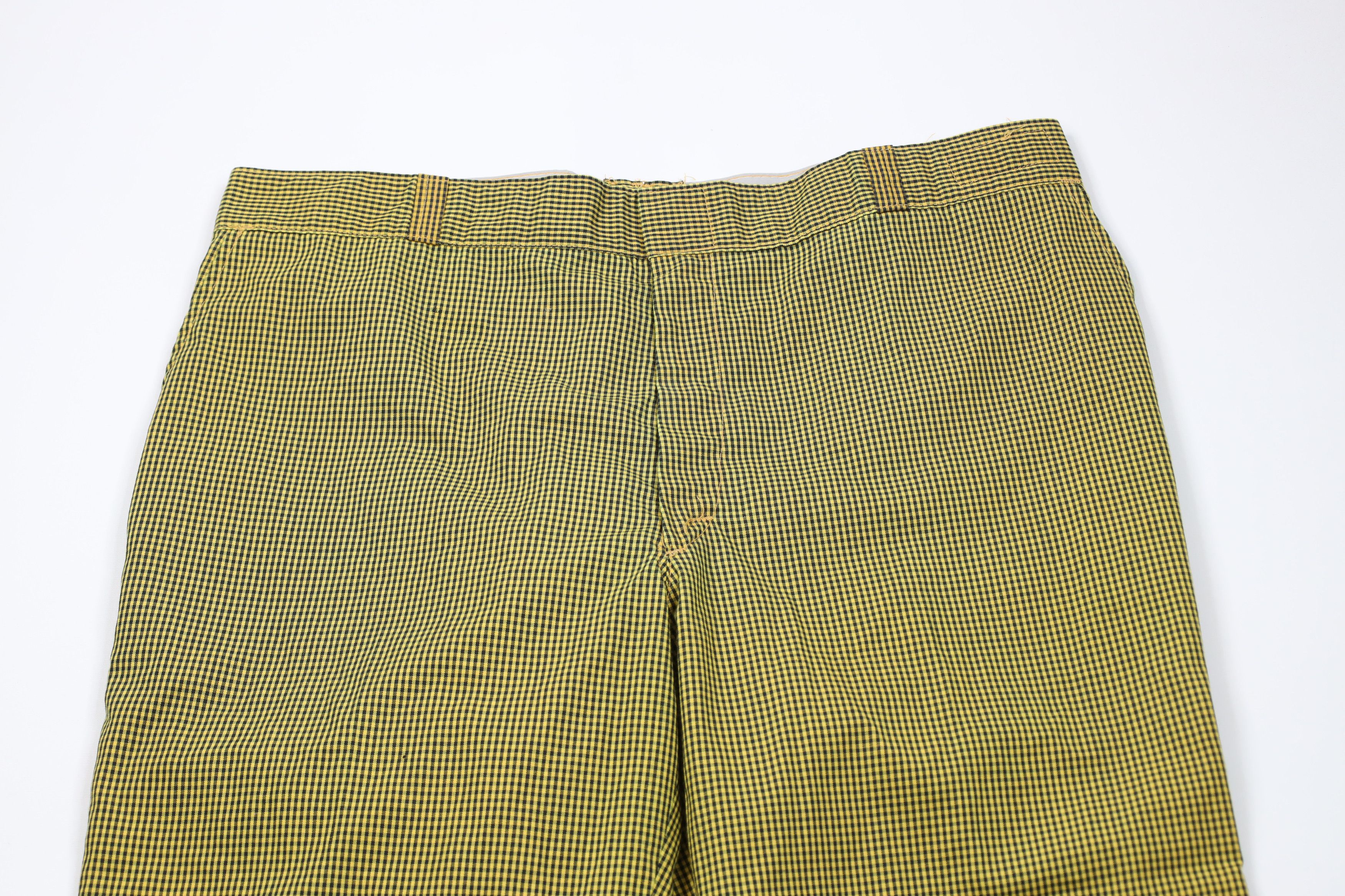 Vintage Vintage 70s Streetwear Plaid Wide Leg Workwear Pants USA Size US 42 / EU 58 - 2 Thumbnail