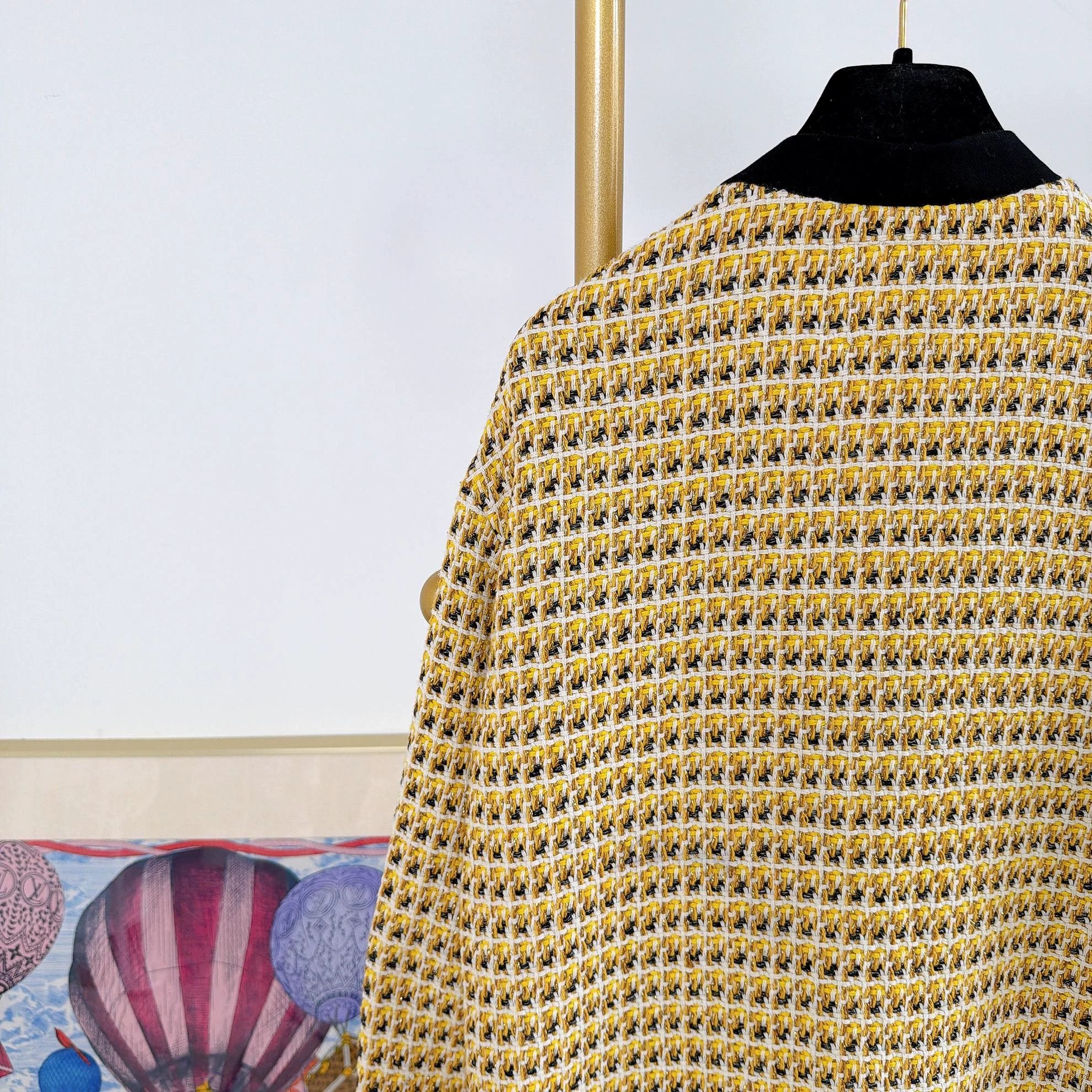 Maje Maje Yellow Tweed Jacket 36 Size XS / US 0-2 / IT 36-38 - 5 Thumbnail