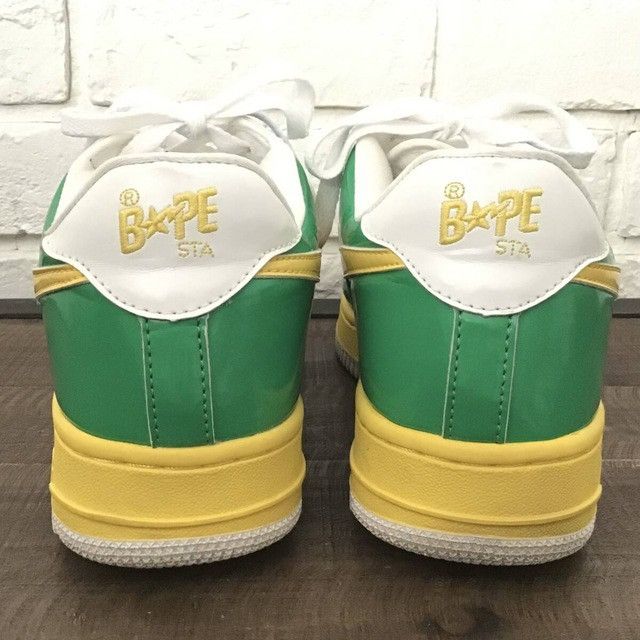 Bape × Kaws × Nigo KAWS CHOMPERS BAPE STA Patent Leather Sneakers APE NIGO Size US 9.5 / EU 42-43 - 5 Thumbnail