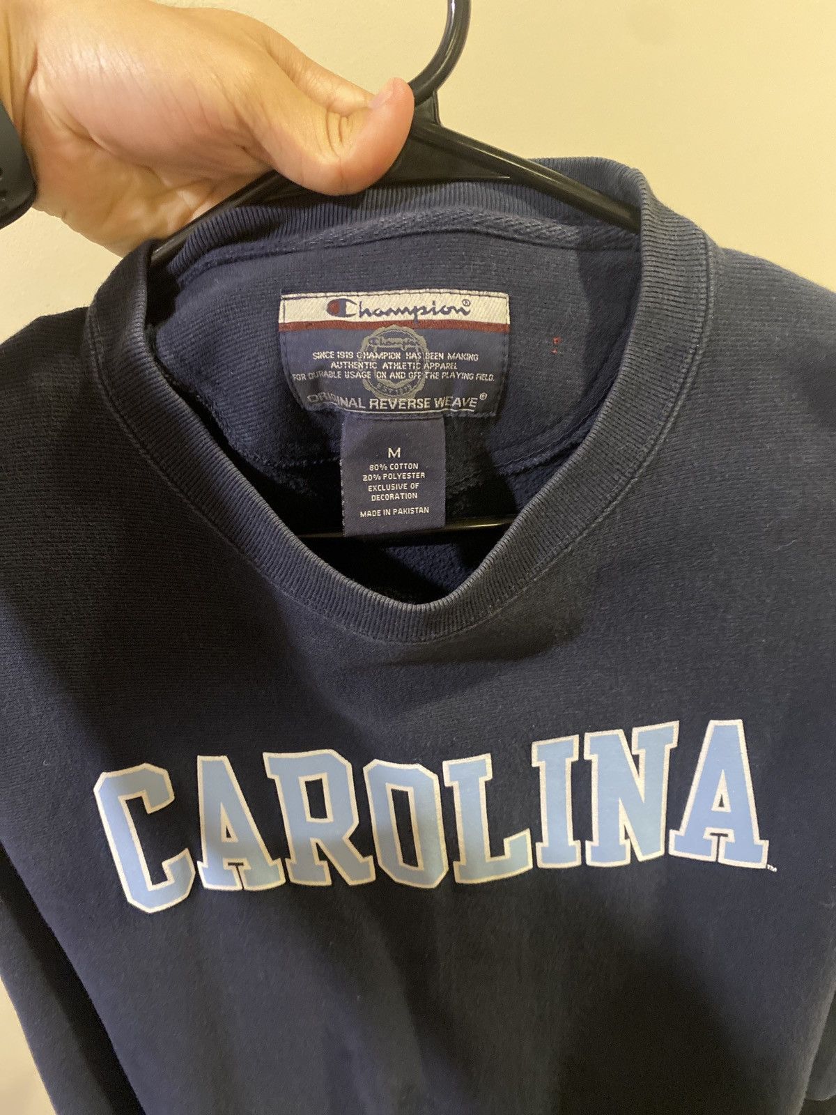 Champion × Vintage Vintage Champion North Carolina Crewneck Medium Size US M / EU 48-50 / 2 - 3 Thumbnail