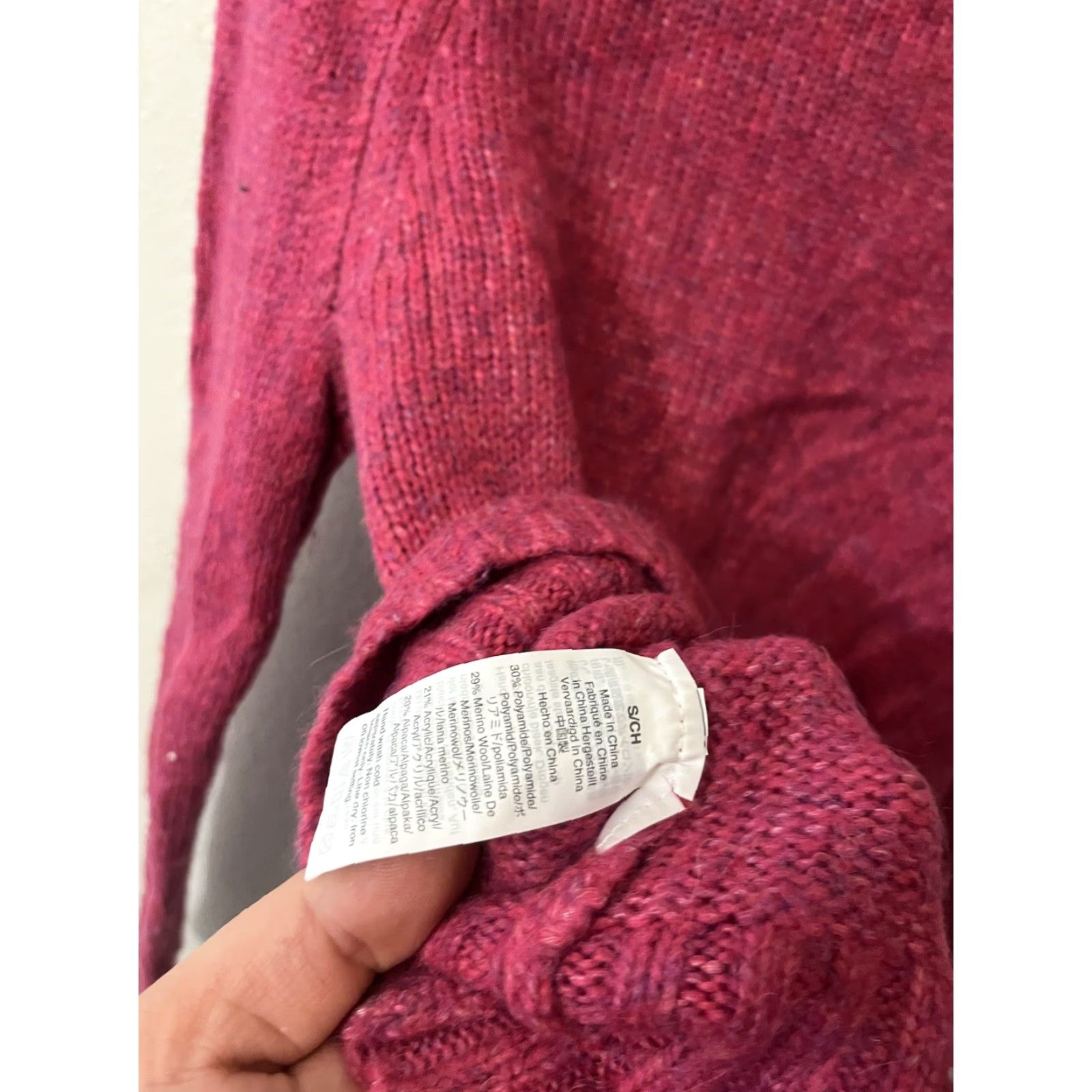 J.Crew J. Crew sz Small Alpaca-Blend Pink Fuchsia Crewneck Sweater AR942 Women Size S / US 4 / IT 40 - 5 Thumbnail