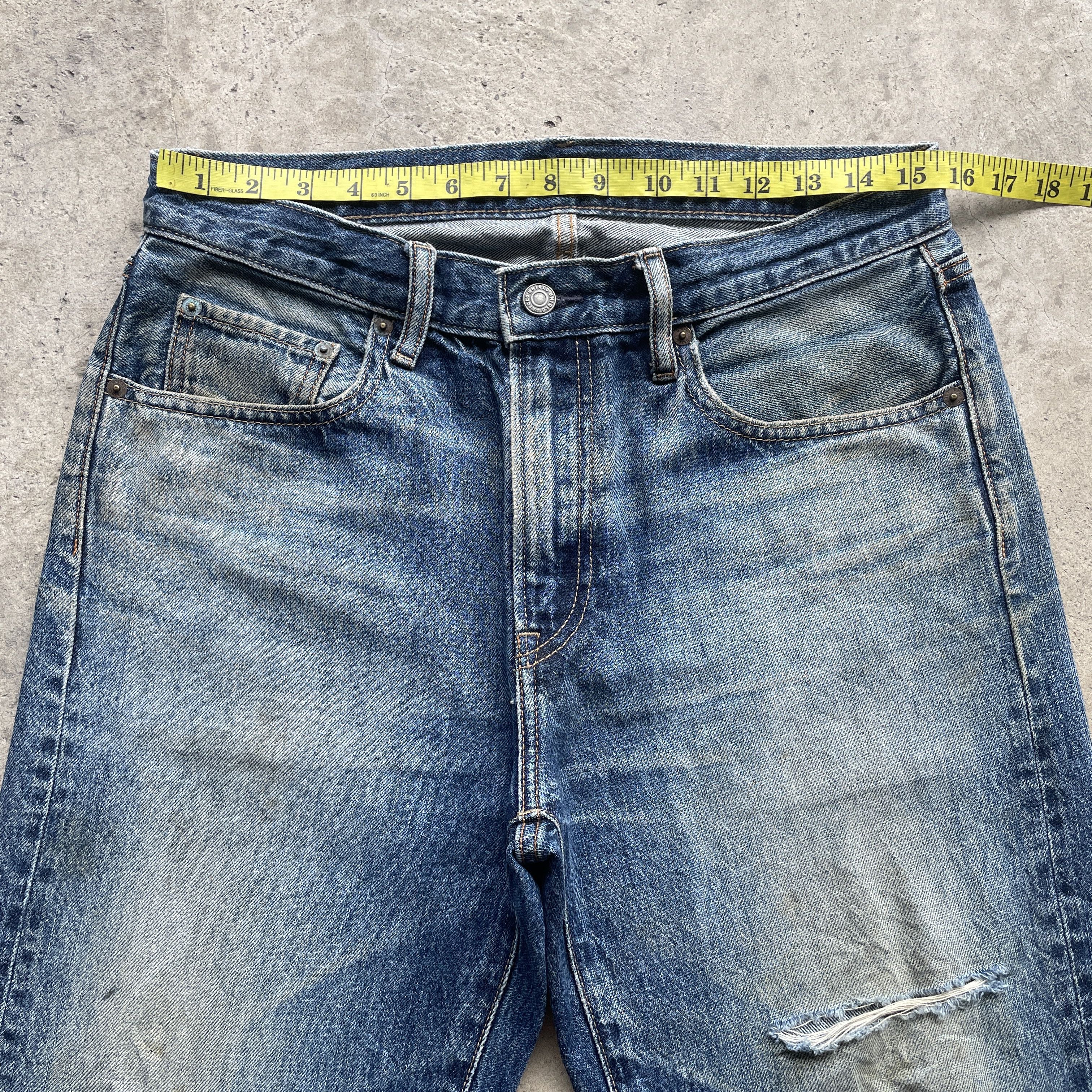 Japanese Brand W31 VINTAGE JAPANESE FADED JEANS DISTRESSED DENIM PANTS Size US 31 - 5 Thumbnail