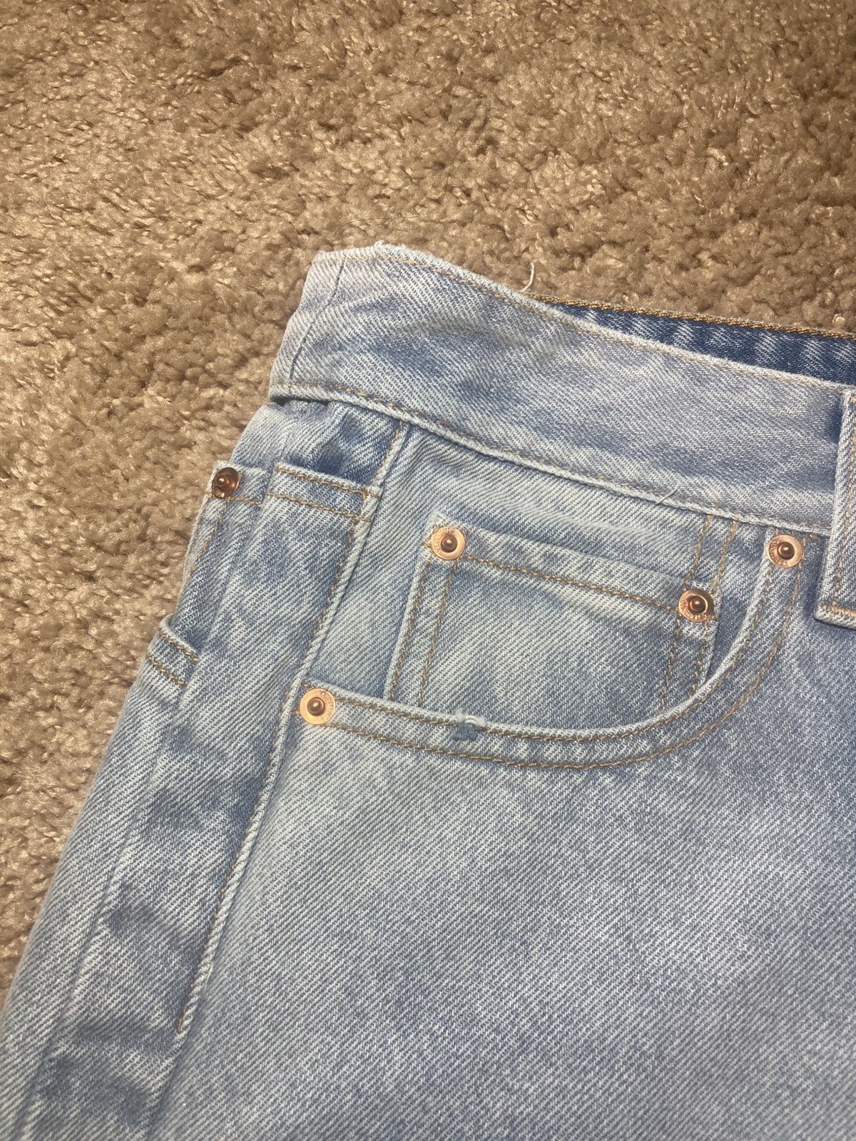 Vetements New Vetements Extended Leg Flare Distressed Double Seam Wash Size US 30 / EU 46 - 4 Thumbnail