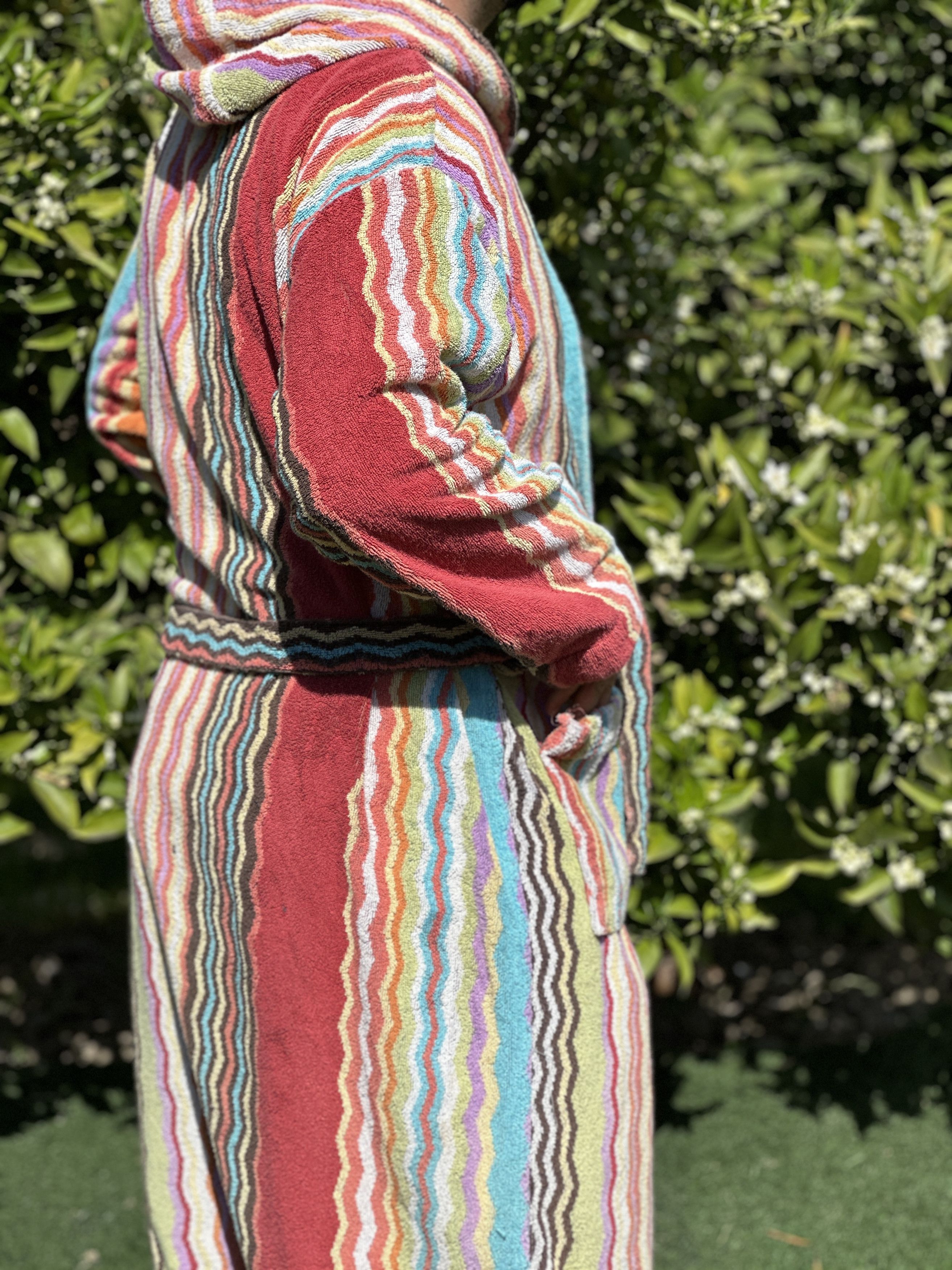 Missoni Rainbow Bathrobe Missoni 3D Knit Stripe Retro Size XL Size US XL / EU 56 / 4 - 4 Thumbnail