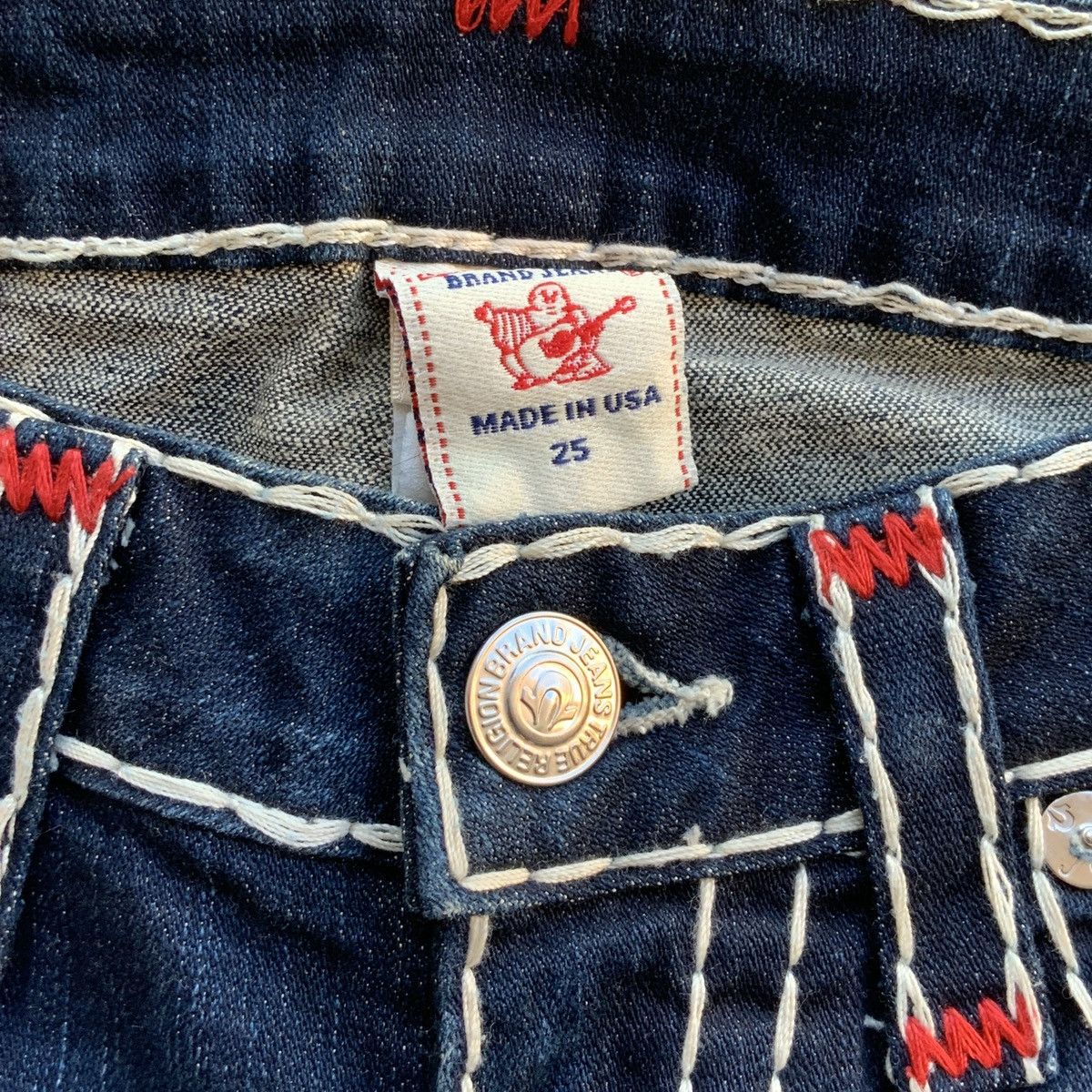 True Religion RARE Y2K TRUE RELIGION BILLY SUPER T STRETCH JEANS Size 25" / US 0 / IT 36 - 11 Thumbnail