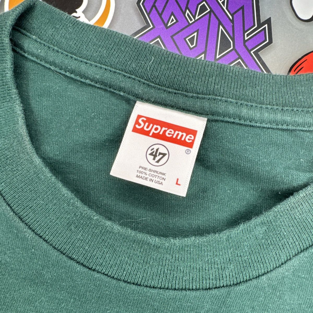 Supreme Supreme NFL Raiders ‘47 Pocket Tee Dark Green Sz Large SS19 Size US L / EU 52-54 / 3 - 5 Thumbnail