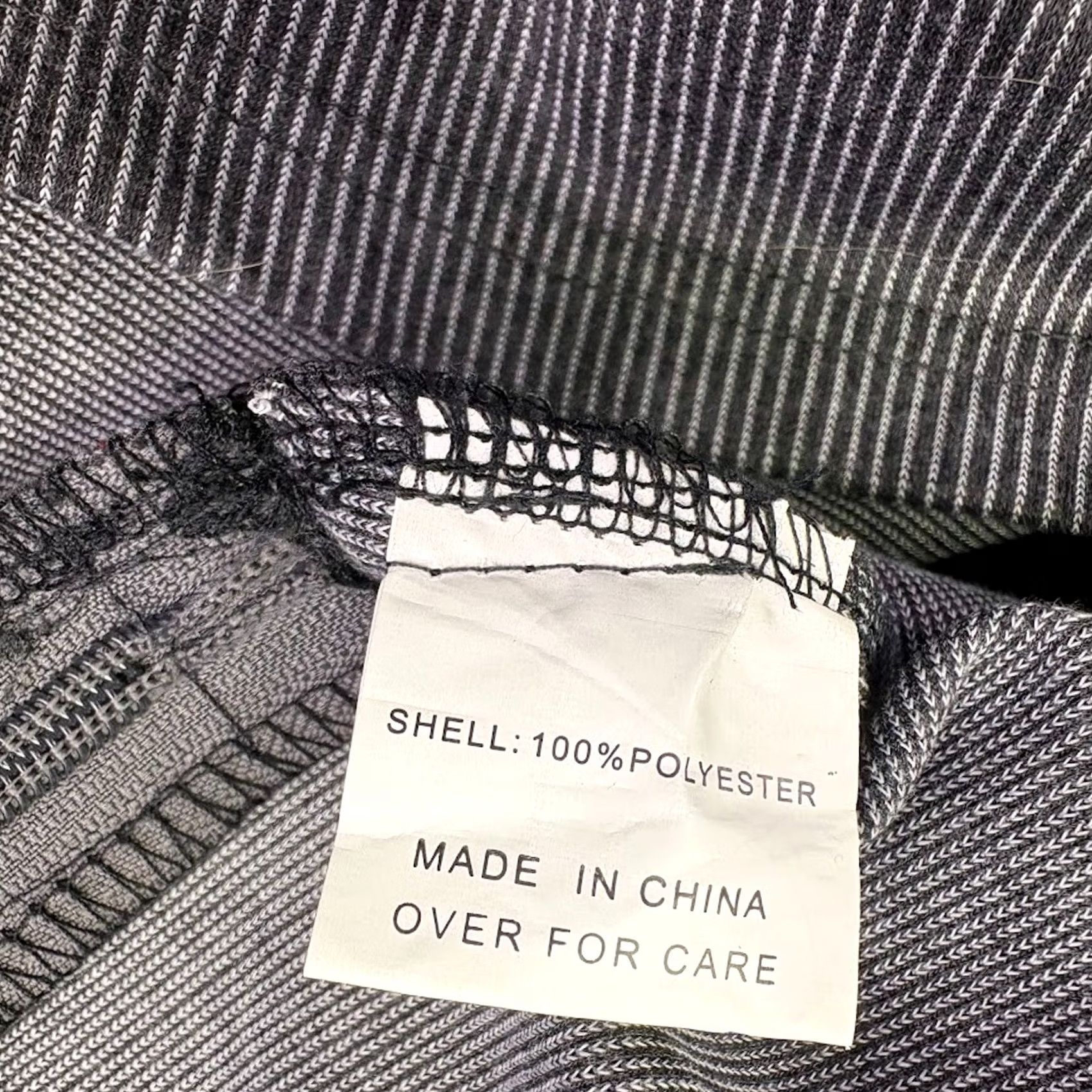 B Sides VINTAGE American Stitch Ribbed Hoodie Sweatshirt Zipper Sides Gray Black Men's M Size US M / EU 48-50 / 2 - 5 Thumbnail