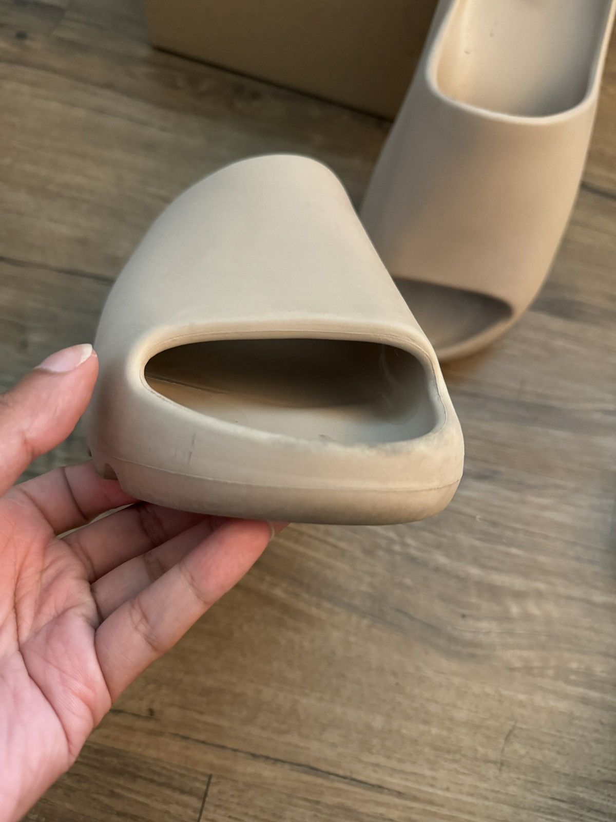 Adidas × Yeezy adidas Yeezy Slide Pure (Original Release) Size US 9 / EU 42 - 4 Thumbnail