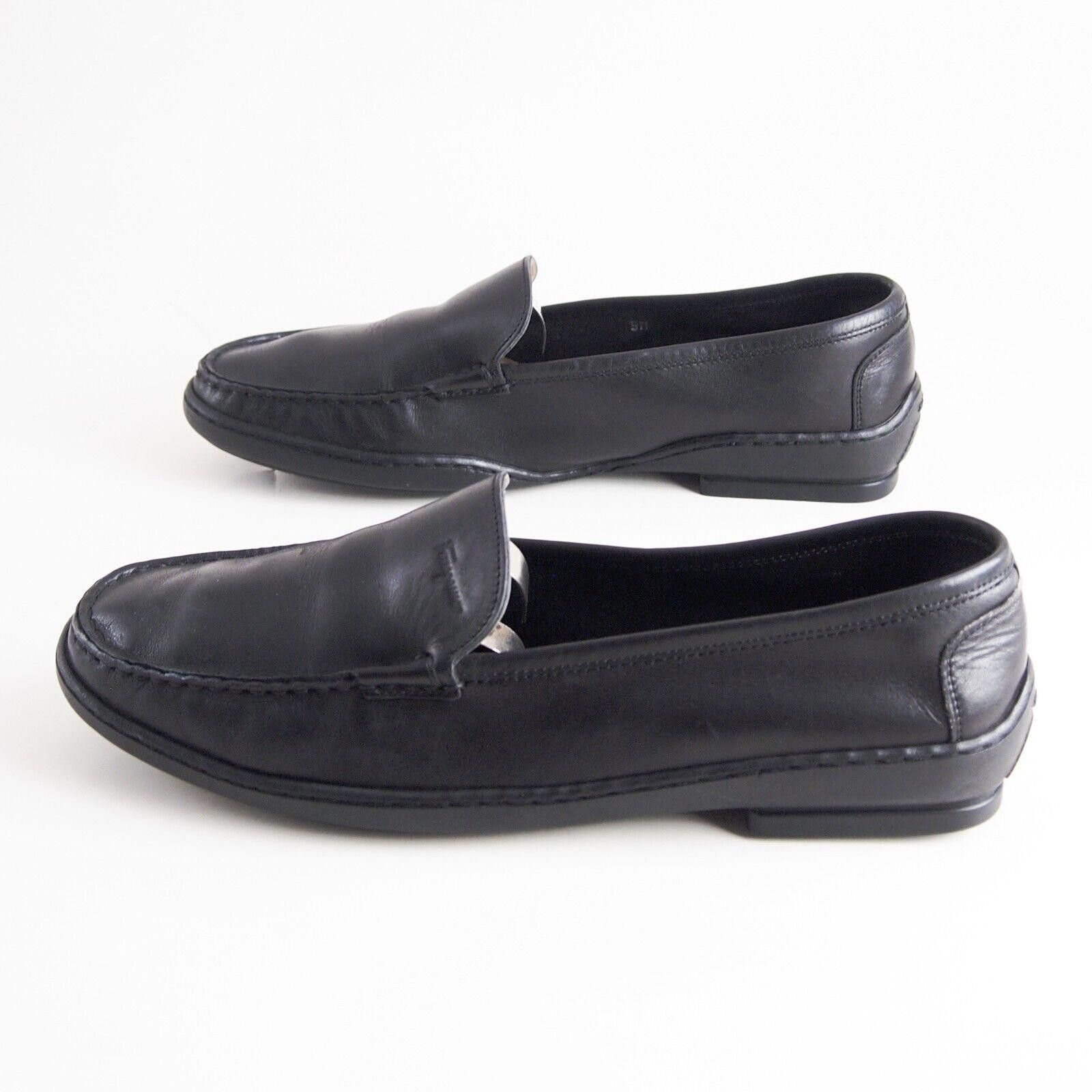 Salvatore Ferragamo Ferragamo Loafers Black Leather Womens EU 39 US 8.5 C Size US 8.5 / IT 38.5 - 2 Thumbnail
