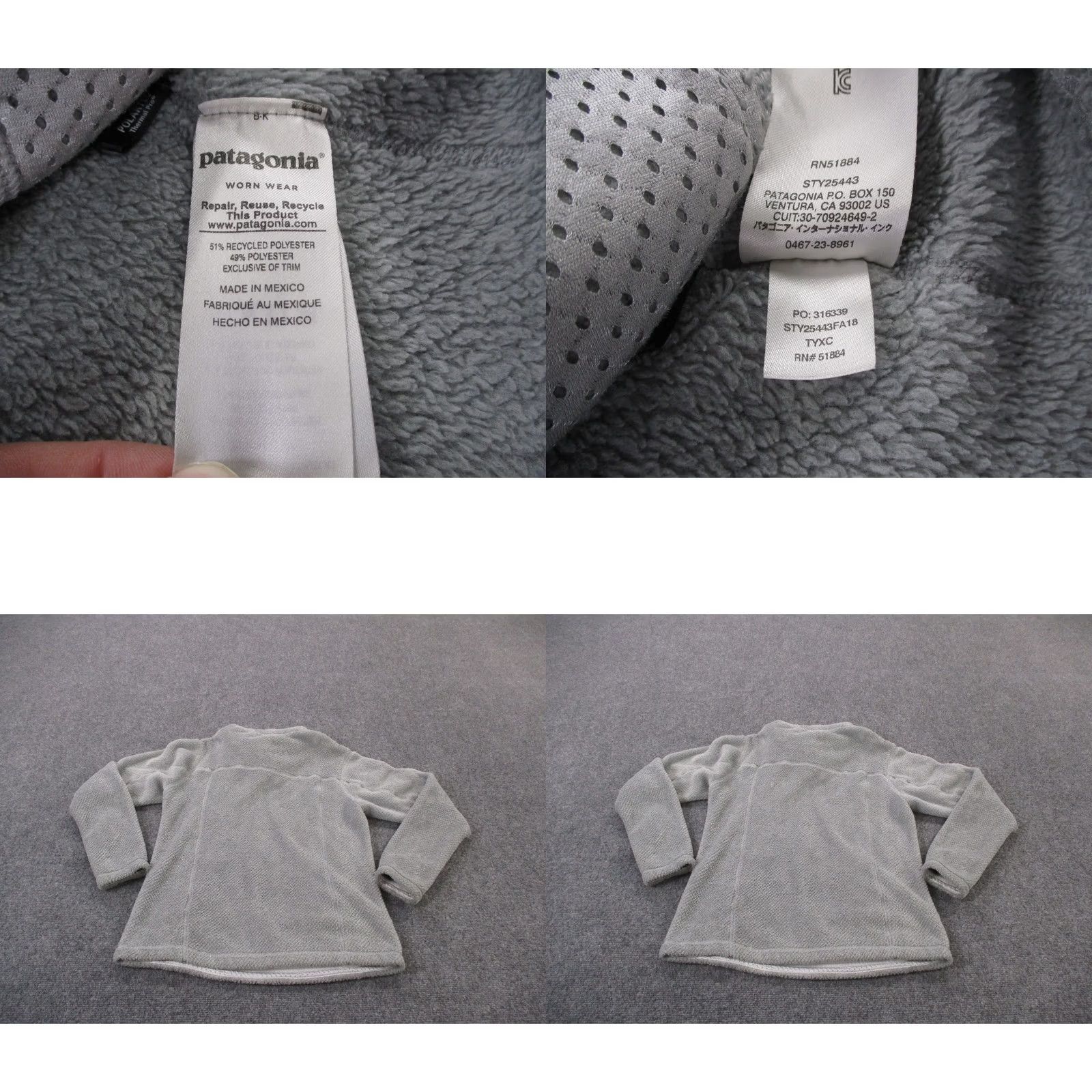 Patagonia Patagonia Jacket Womens M Gray Snap T Fleece Fuzzy Sweater Outdoor Size M / US 6-8 / IT 42-44 - 8 Thumbnail