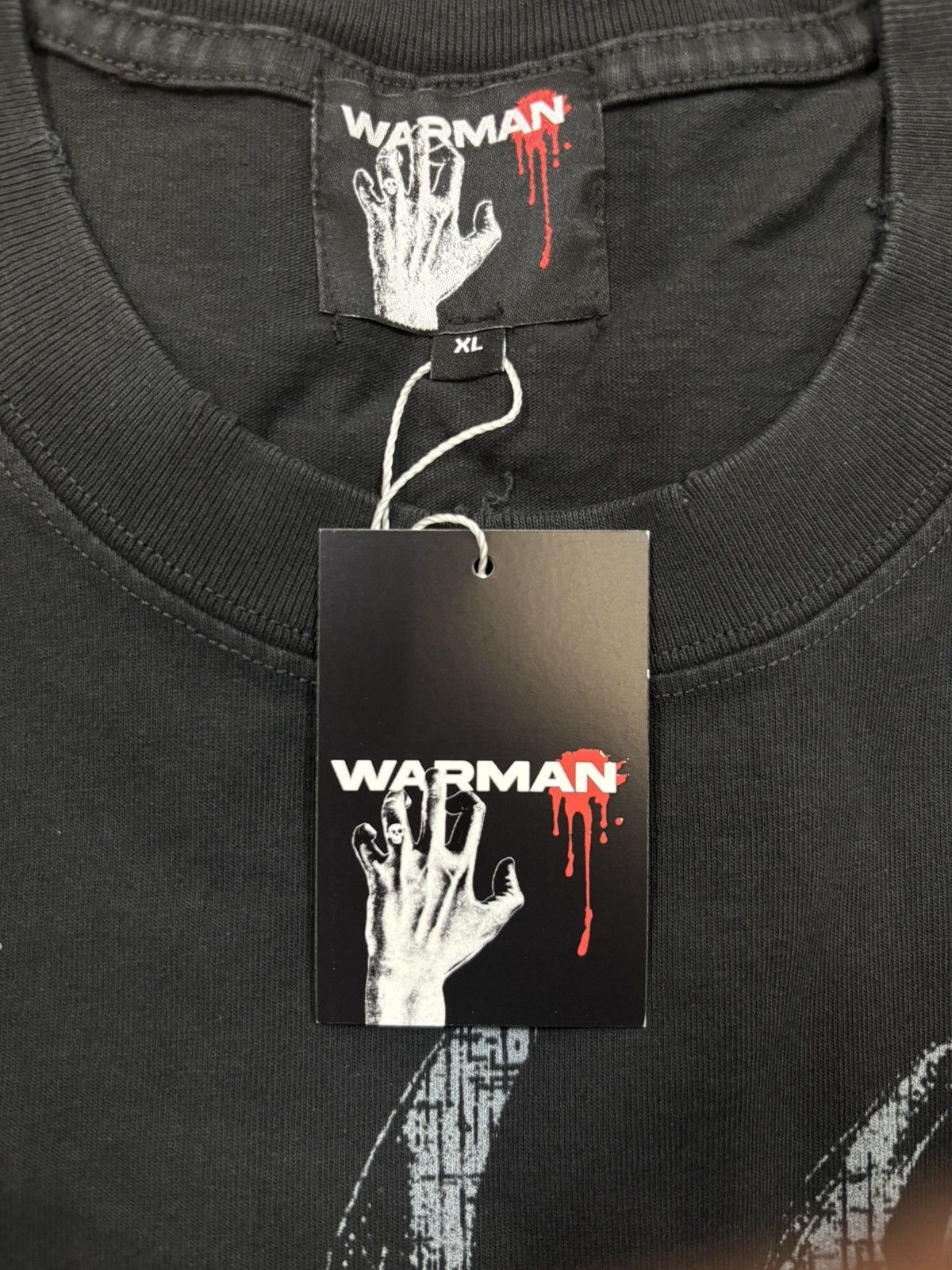 Vintage Warman Rockstar Skeleton Graphic T-Shirt, Black Size US XL / EU 56 / 4 - 7 Thumbnail