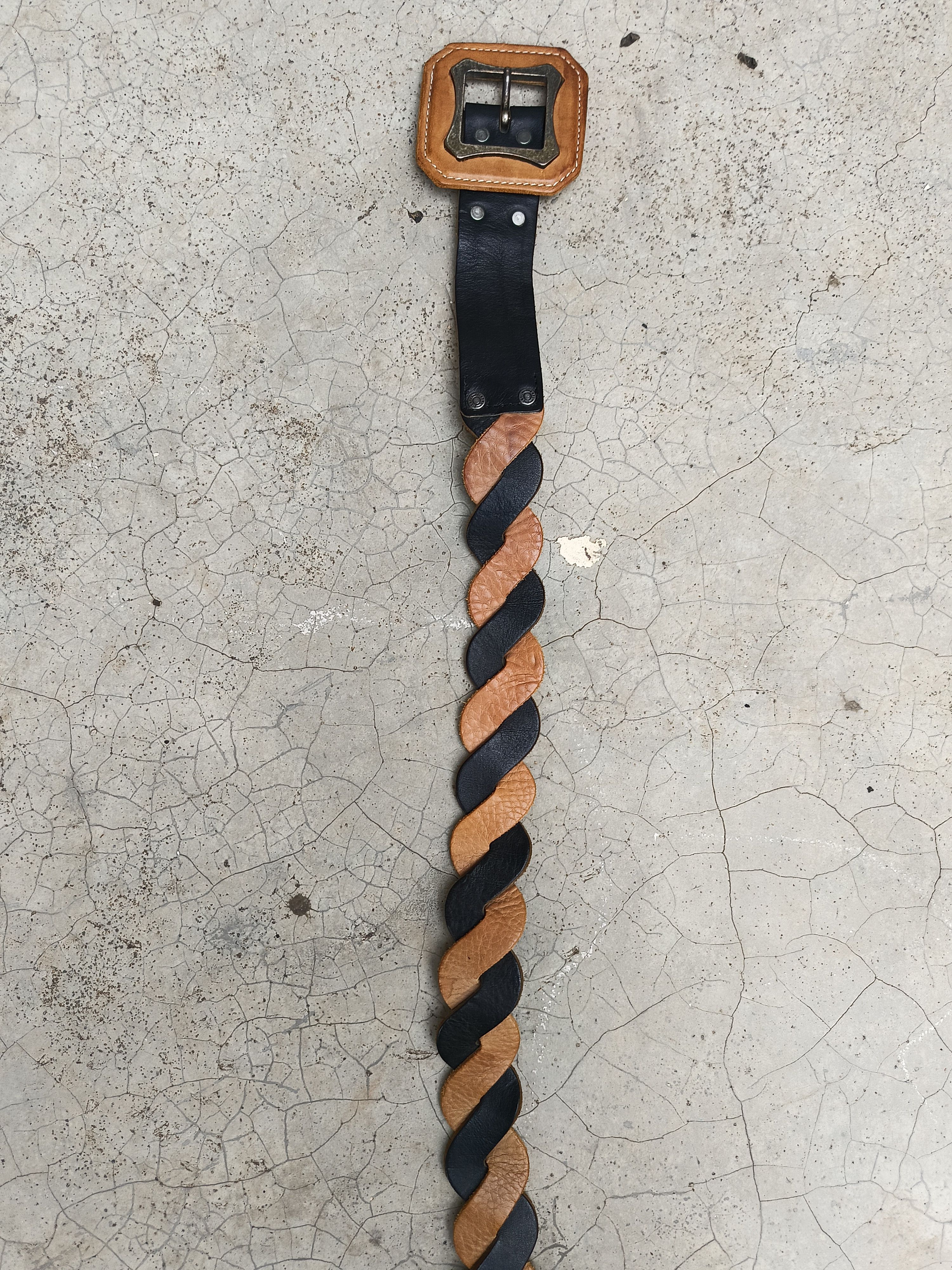Diesel RARE🔥 DIESEL VINTAGE LEATHER BELT Size 32 - 6 Thumbnail