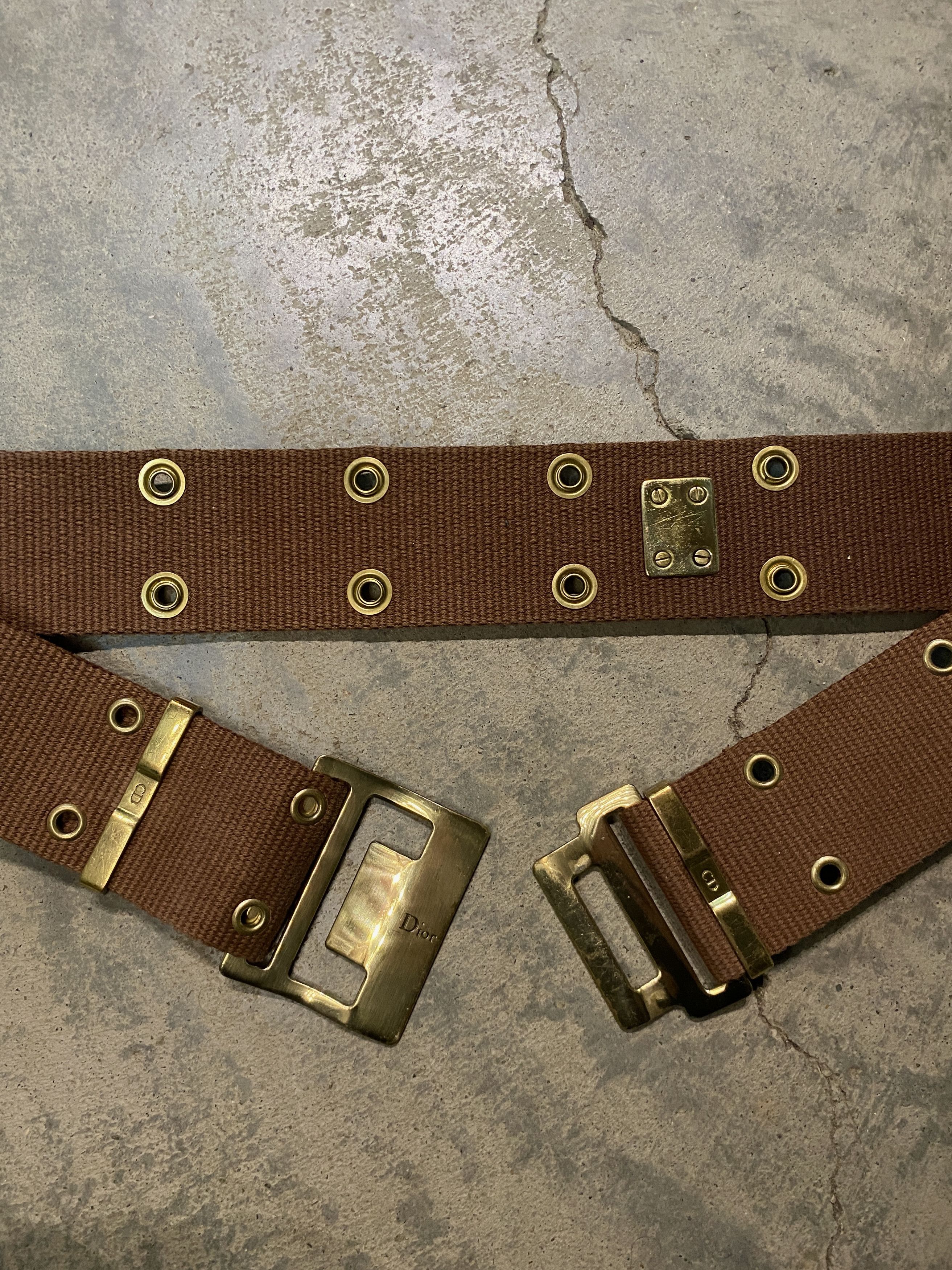 Dior Christian Dior SS02 “Street Chic” Canvas Black Cargo Belt Size ONE SIZE - 15 Thumbnail