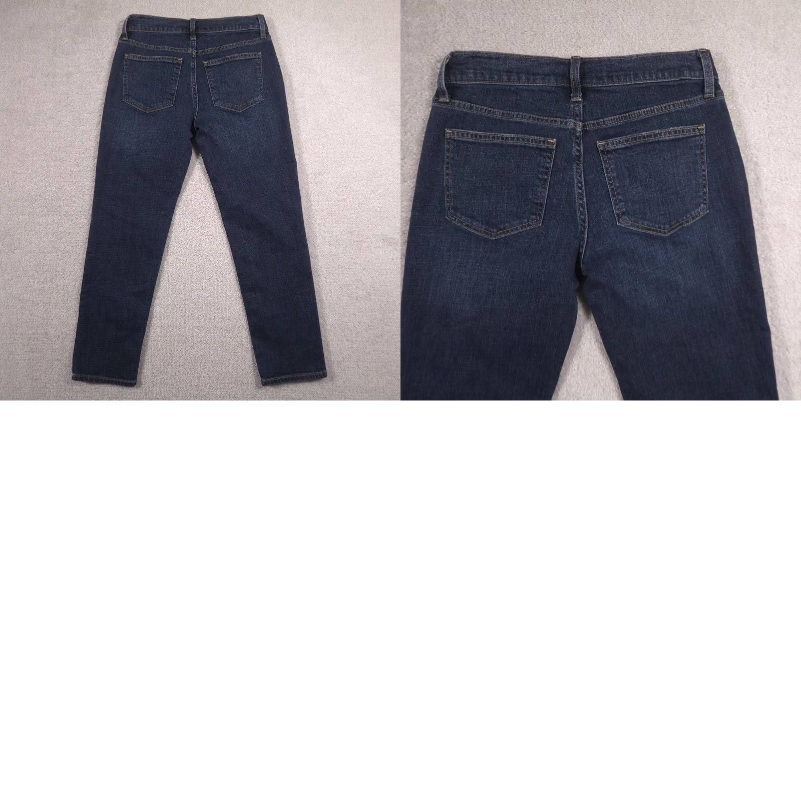 Gap Gap Girlfriend Jeans Womens 0 Blue Mid Rise Relaxed Straight Medium Wash Denim Jeans Mens Girls not applicable Size 25" / US 0 / IT 36 - 9 Thumbnail