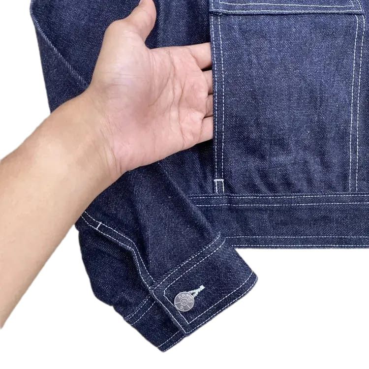 agnes b. Vintage Agnes B Indigo Denim Jackeg Size US M / EU 48-50 / 2 - 5 Thumbnail