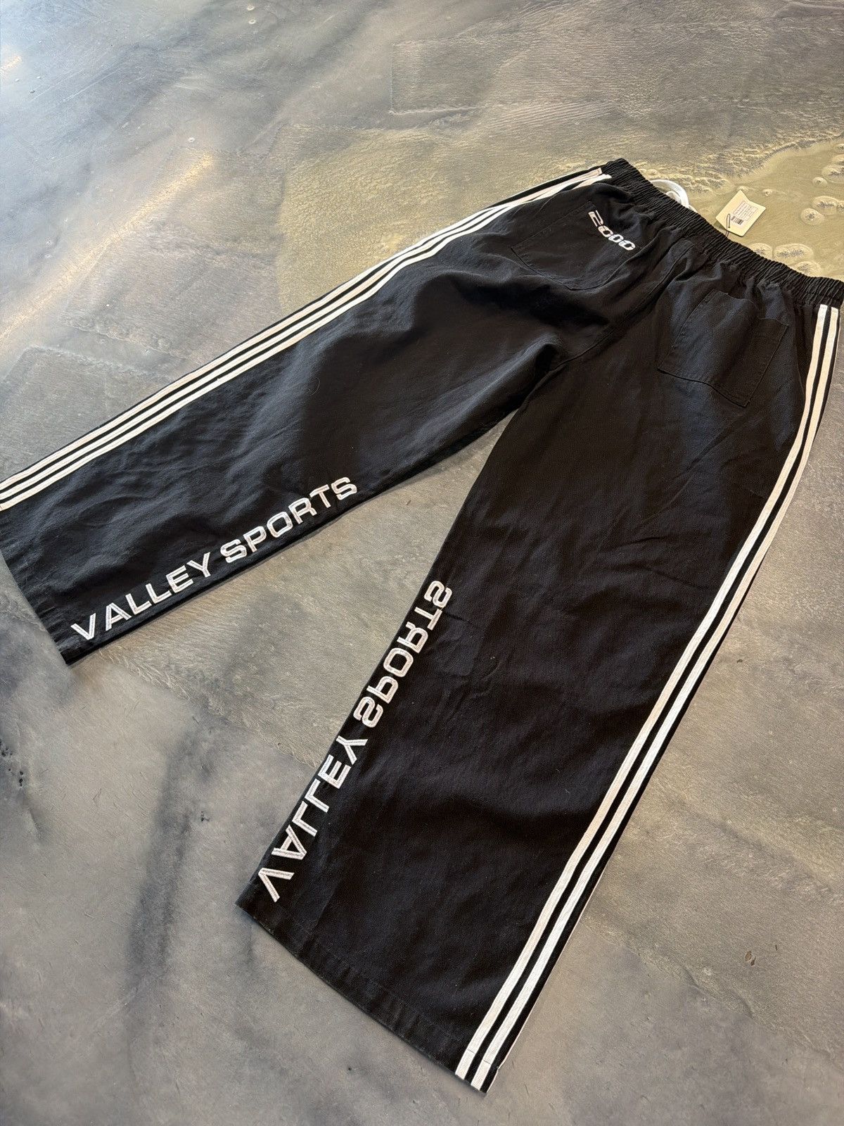 Vale Vale Forever Cursive Track Pants Black Size US 36 / EU 52 - 2 Thumbnail