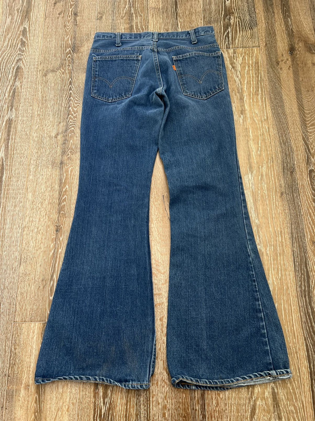 Vintage Levis 684 orange tab bell bottom jeans