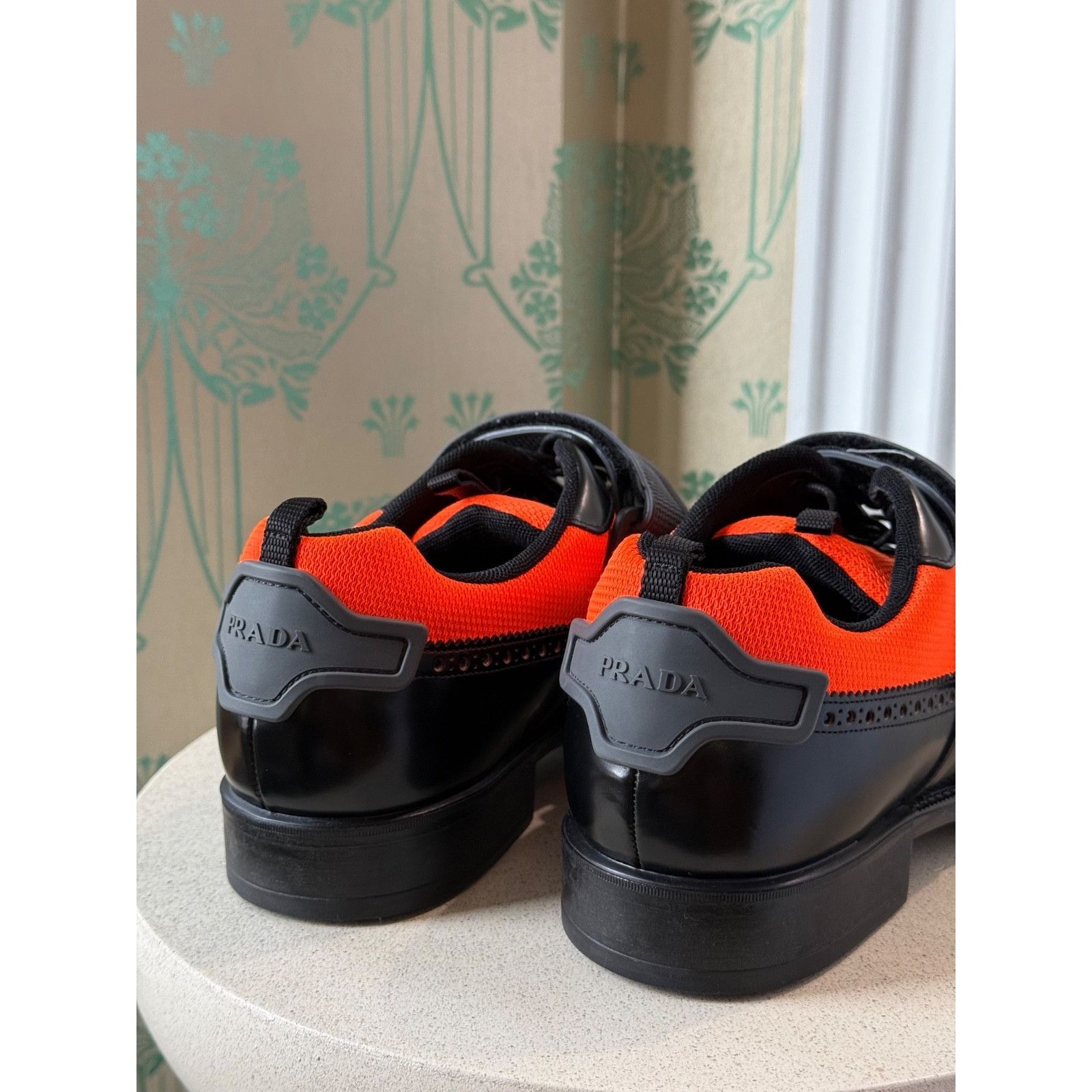 Prada Prada Runway Hybrid Leather Derby Wingtip Oxfords Sneakers Size US 10.5 / EU 43-44 - 6 Thumbnail