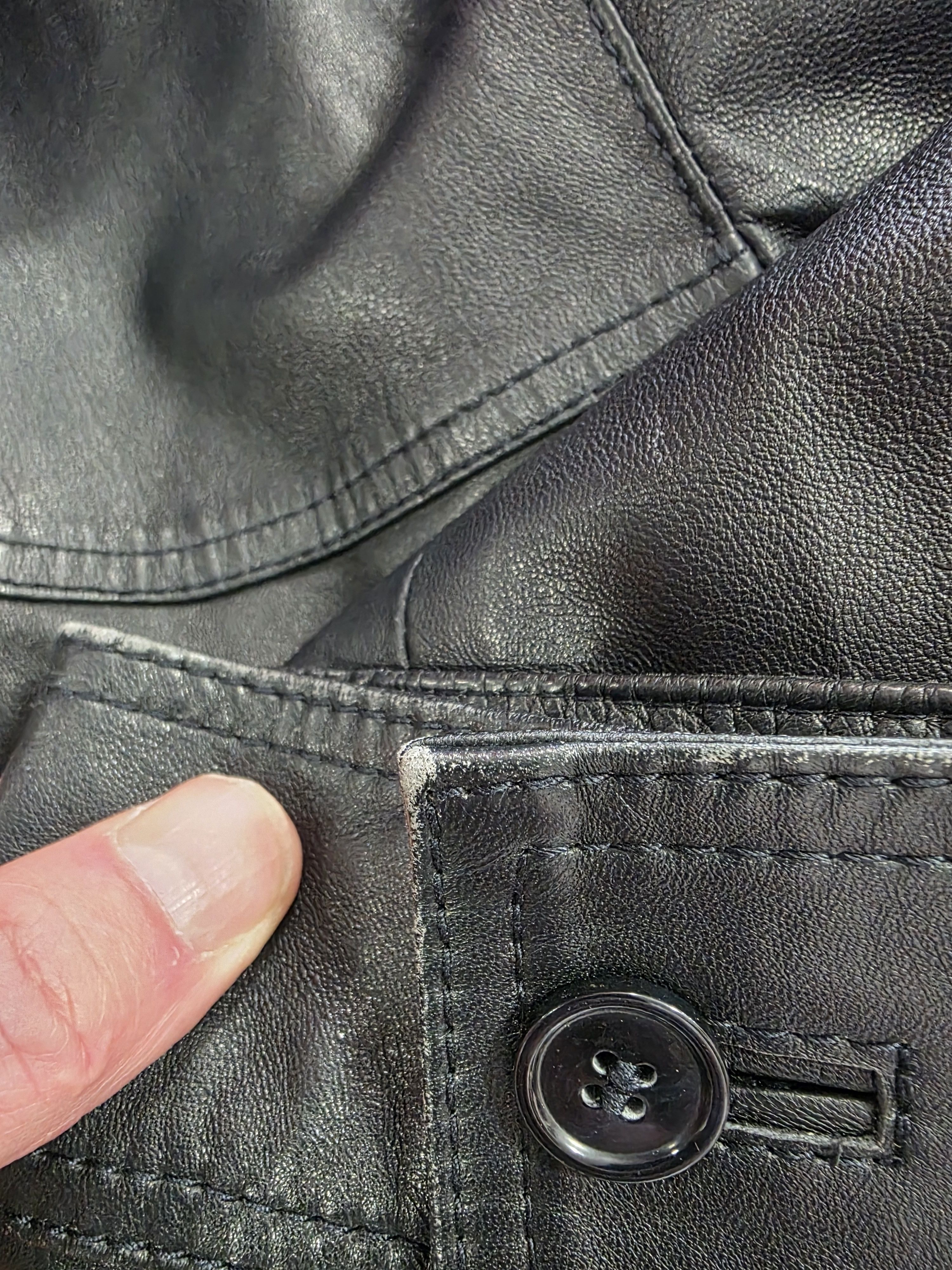 Dolce & Gabbana DOLCE & GABBANA LAMBSKIN Leather Jacket Size US XXL / EU 58 / 5 - 5 Thumbnail