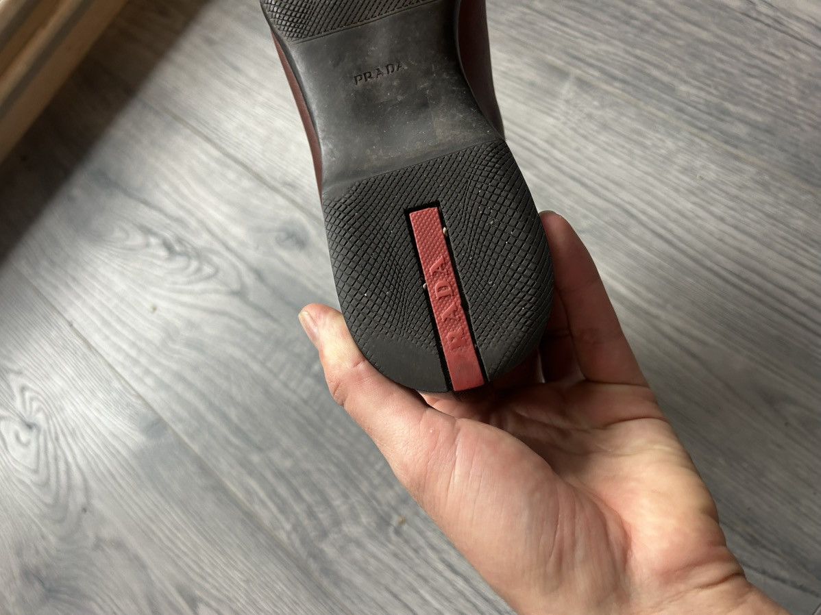Prada Prada Brown Leather Chelsea Boots Size US 6 / EU 39 - 13 Thumbnail