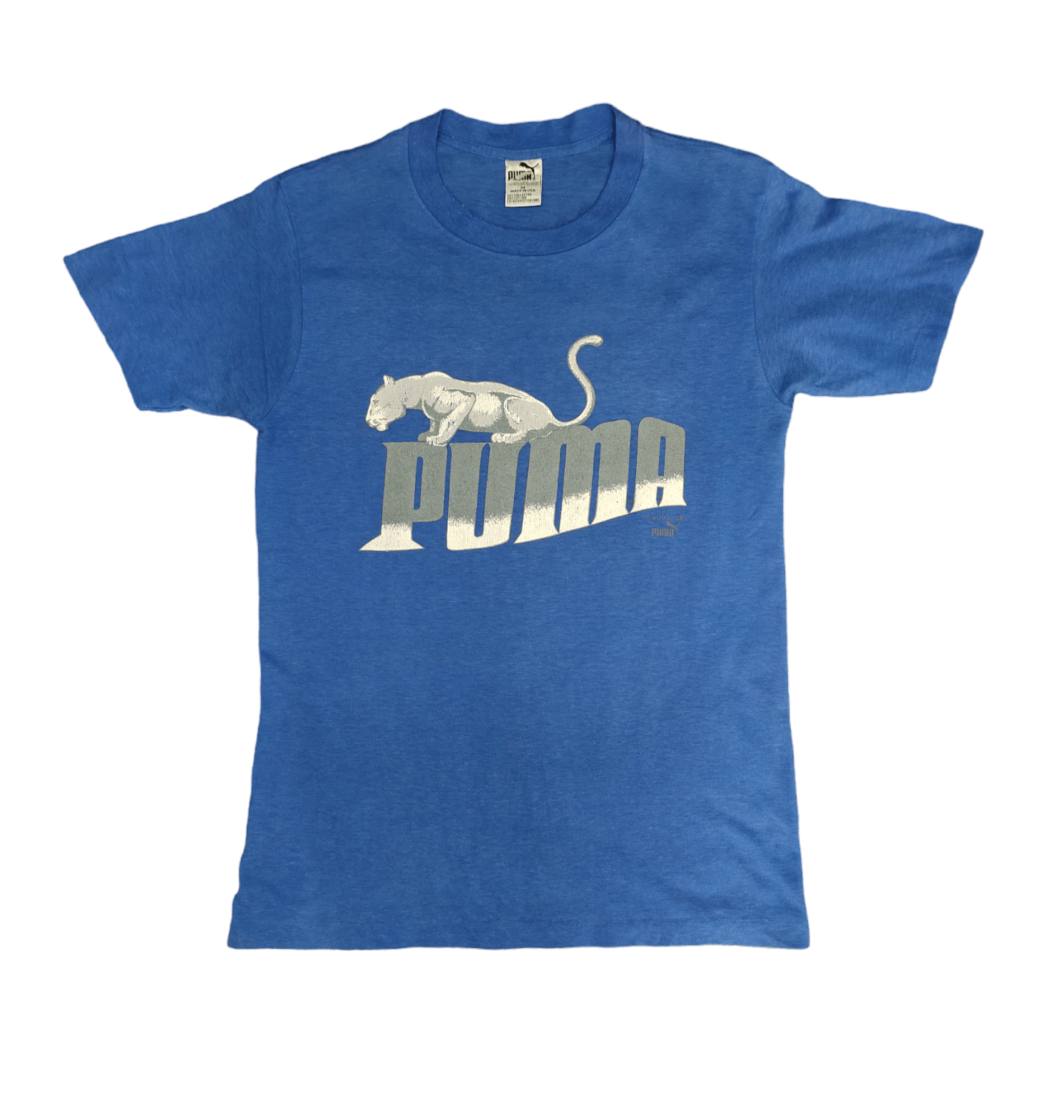 Vintage 1980s Puma Logo 1985 Promo T-Shirt Size US M / EU 48-50 / 2 - 1 Thumbnail