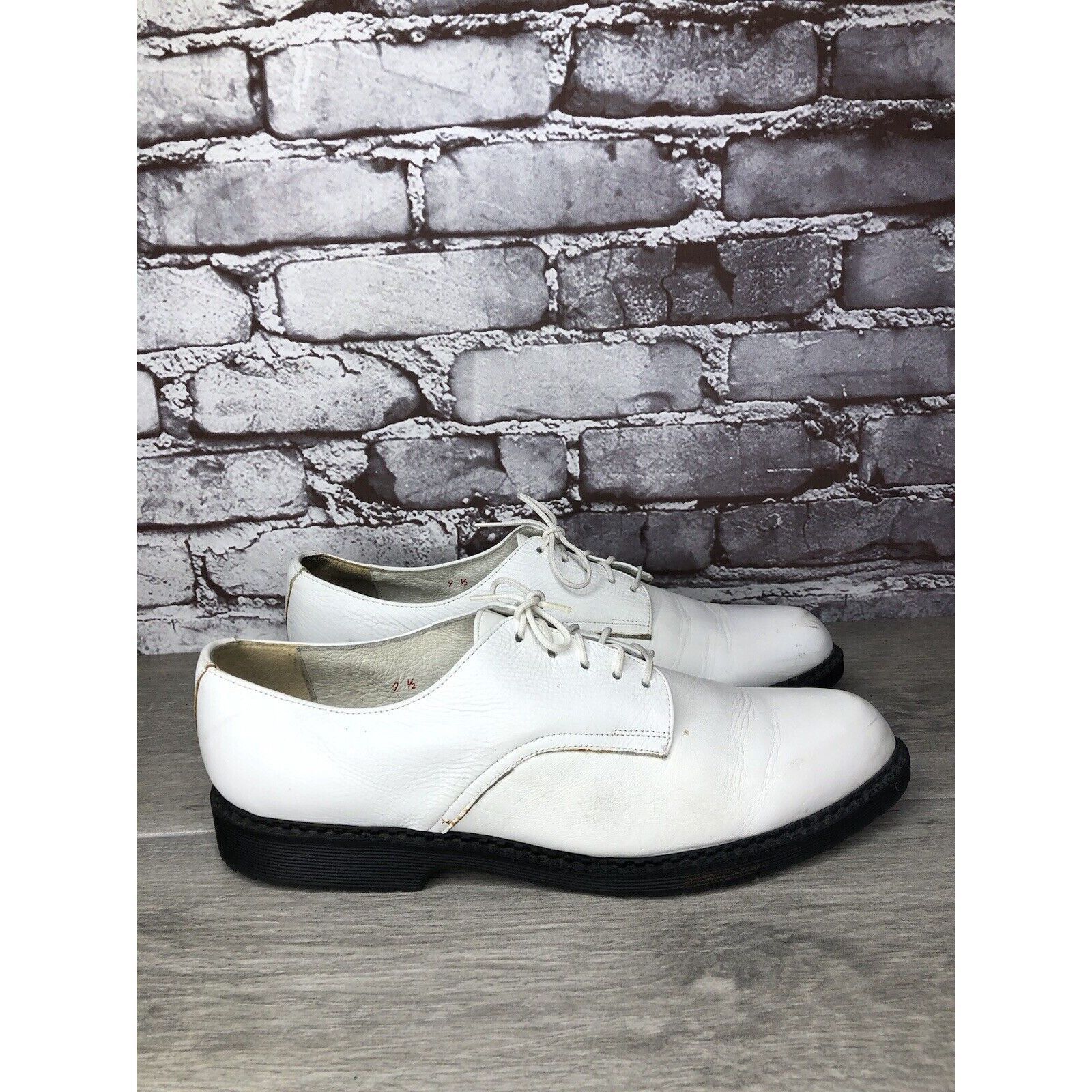 Other Banana Blues USA G.H.Q White Leather Plain Oxfords Shoes Men Size US 9.5 / EU 42-43 - 14 Thumbnail