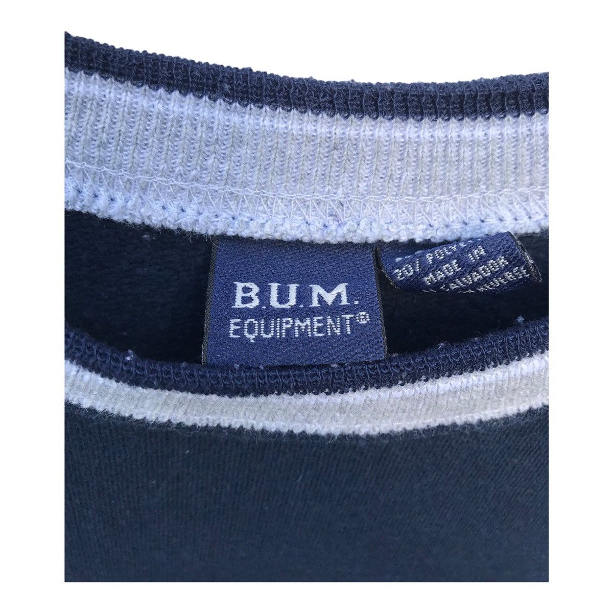 Vintage Vintage 90s Bum Equipment Spellout Sweatshirt Size US M / EU 48-50 / 2 - 2 Thumbnail