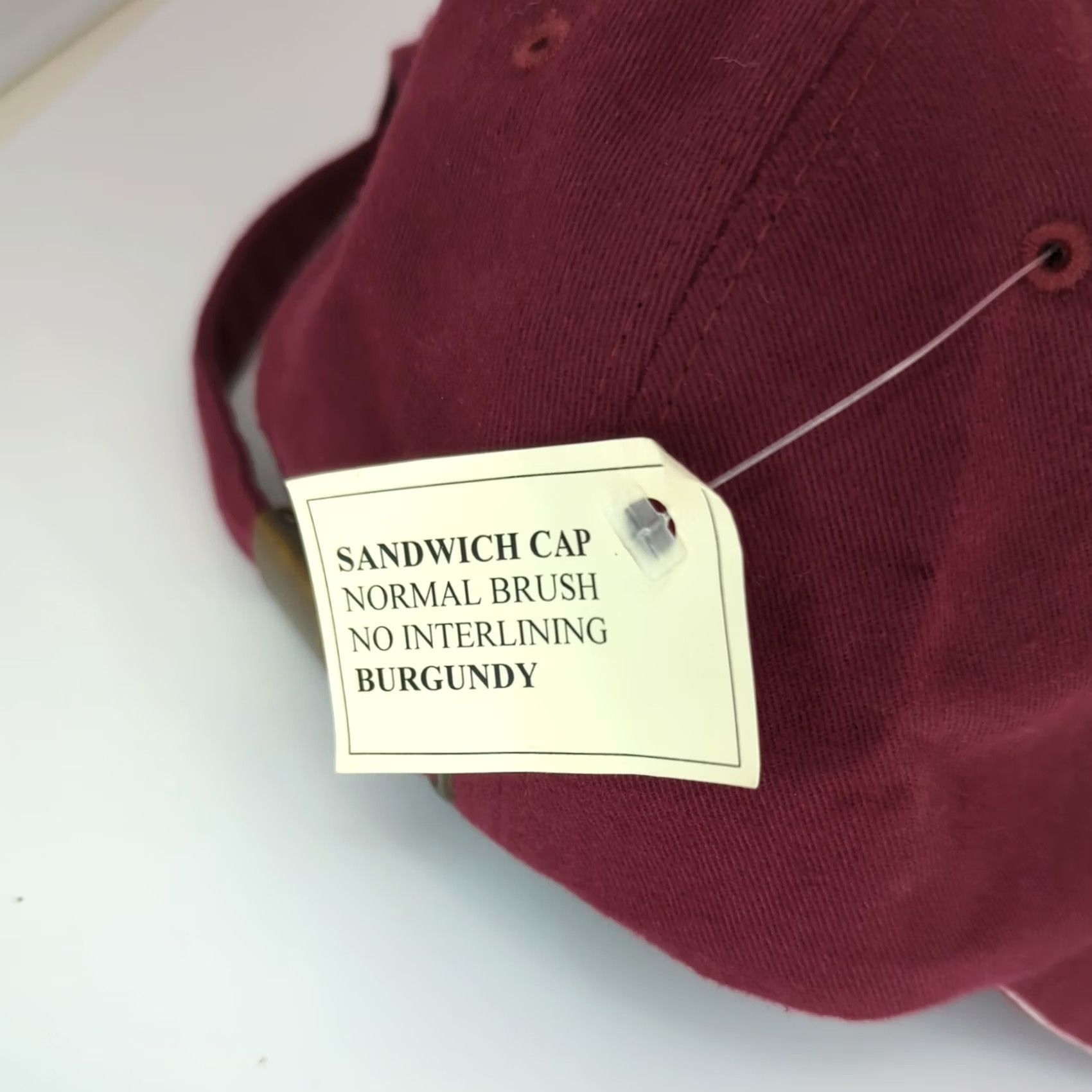 Vintage Seattle Baseball Hat Sandwich Cap Adjustable Strapback Burgundy Red Men Baseball Cap Classic Solid Cotton Knit Cap Adjustable Men’s Red Seattle Hat Size ONE SIZE - 5 Thumbnail