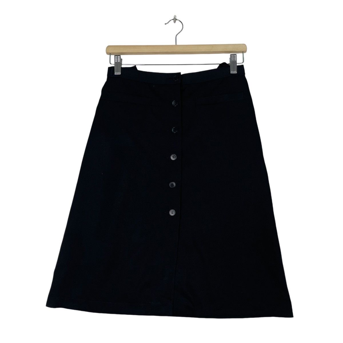 agnes b. 💥AGNES B FULL BUTTON MIDI SKIRT Size 28" / US 6 / IT 42 - 1 Thumbnail