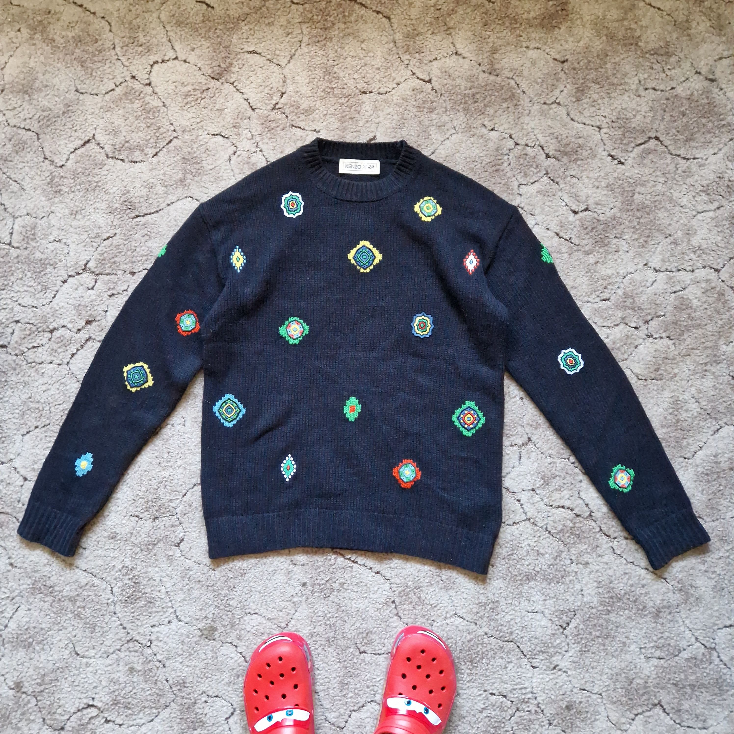 Kenzo KENZO x H&M Embroidered Badge Knit Sweater – M | Grailed