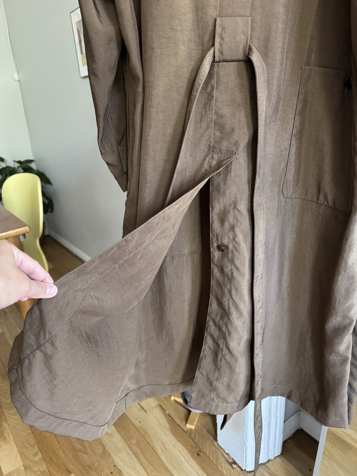 Lemaire Lemaire Rain Coat in Kobicha Brown SS22 Size US S / EU 44-46 / 1 - 7 Thumbnail