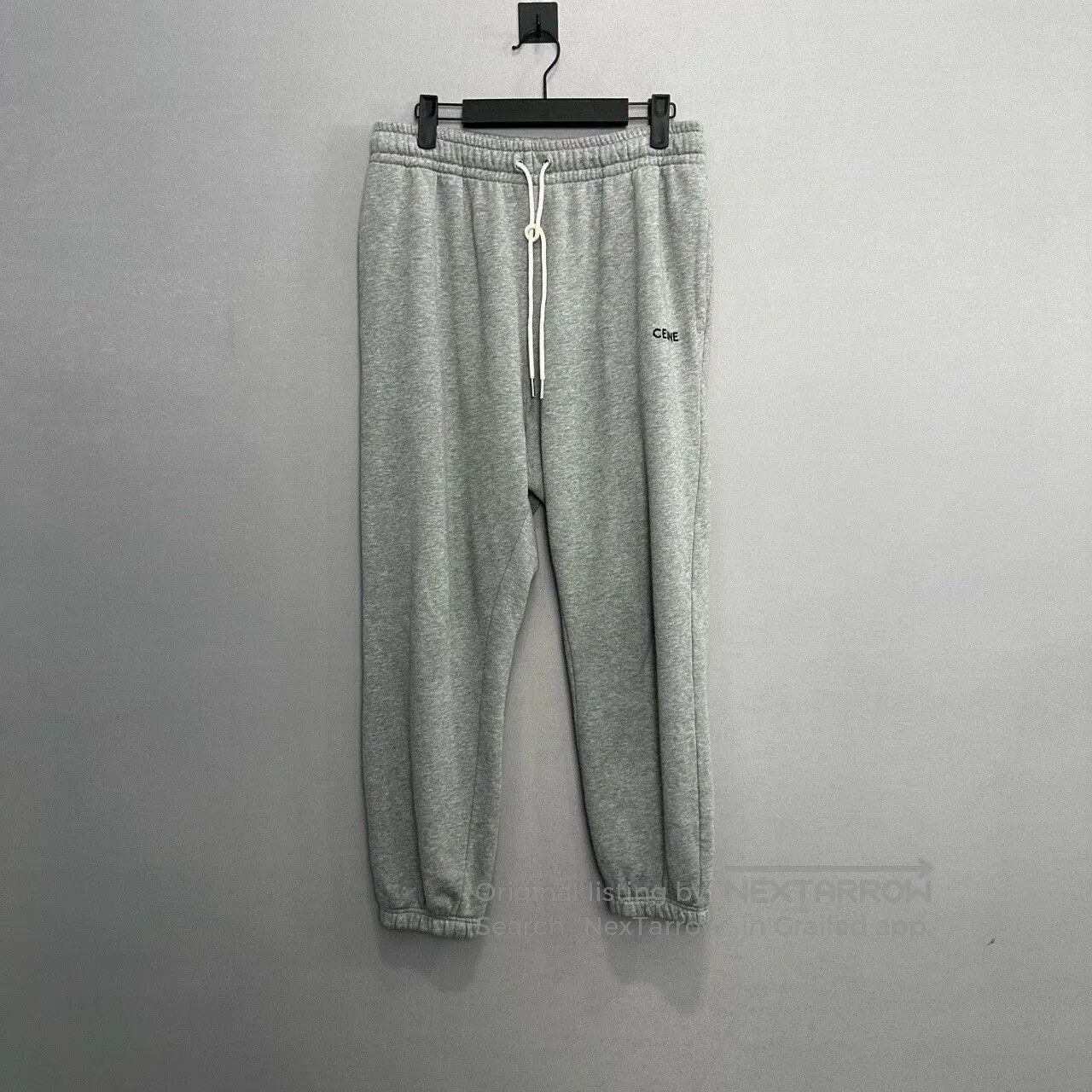 Celine celine gray embroidered sweatpants size XXL. Size US 28 / EU 44 - 1 Thumbnail