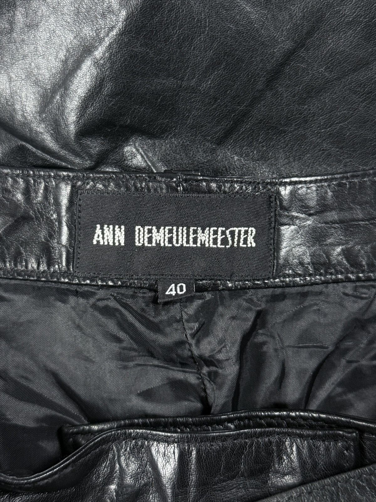 Ann Demeulemeester Ann Demeulemeester - Bondage Leather Pants Size US 31 - 7 Thumbnail