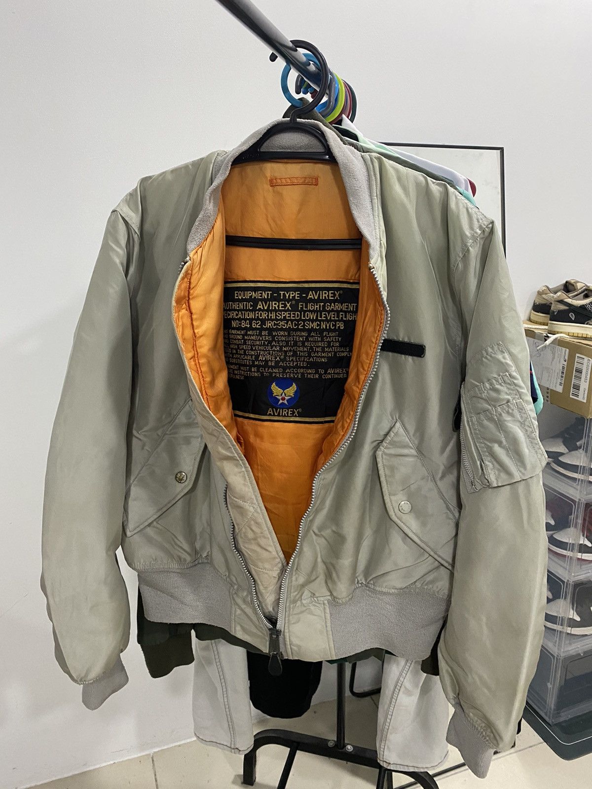 Avirex Vintage Avirex usa sun faded Big Spell Out Bomber Jacket Size US M / EU 48-50 / 2 - 6 Thumbnail