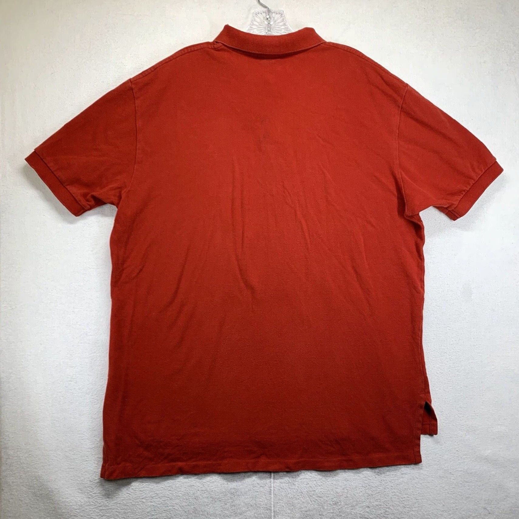 Polo Ralph Lauren VINTAGE Polo Ralph Lauren Shirt XL Red Green Pony Cotton Short Sleeve Polo Mens 90s Grunge Preppy Classic Shirt Size US XL / EU 56 / 4 - 3 Thumbnail