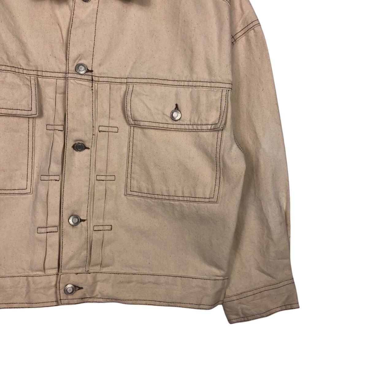Vintage 📌Vintage Cropped Biker Jacket Double Pocket Issey Miyake Size US M / EU 48-50 / 2 - 6 Thumbnail