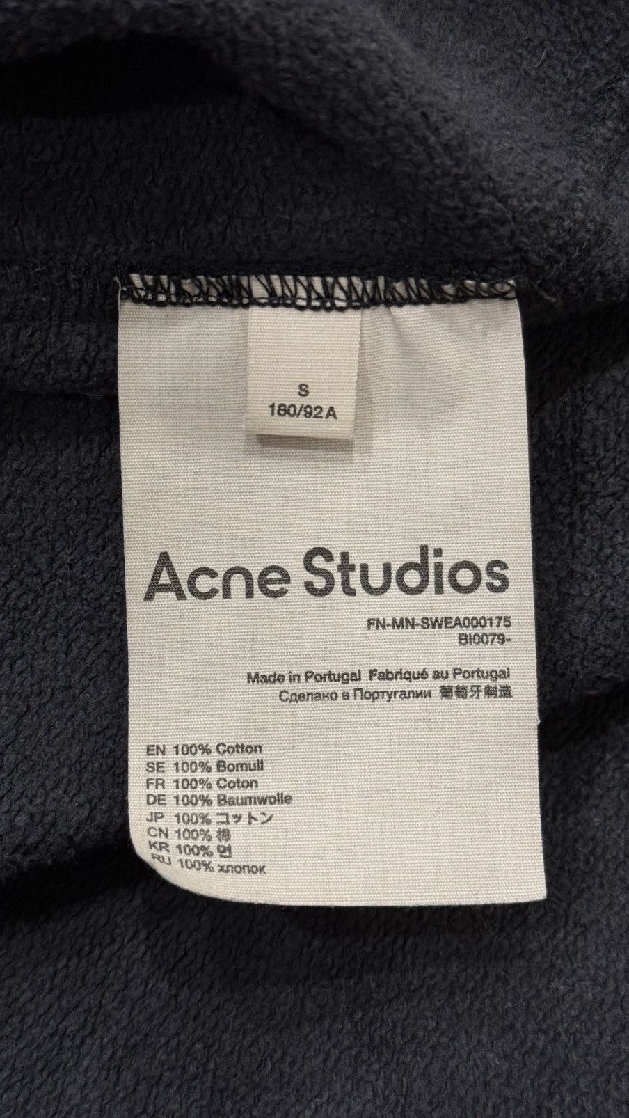 Acne Studios Acne Studios Grey Logo Hoodie Size US S / EU 44-46 / 1 - 11 Thumbnail