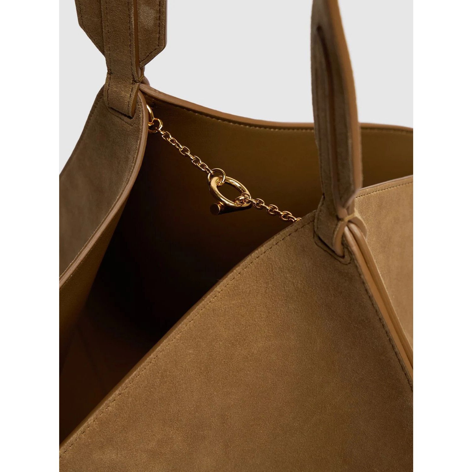 KHAITE KHAITE Lotus Small Mud Suede Tote Bag New & Authentic Size ONE SIZE - 3 Thumbnail
