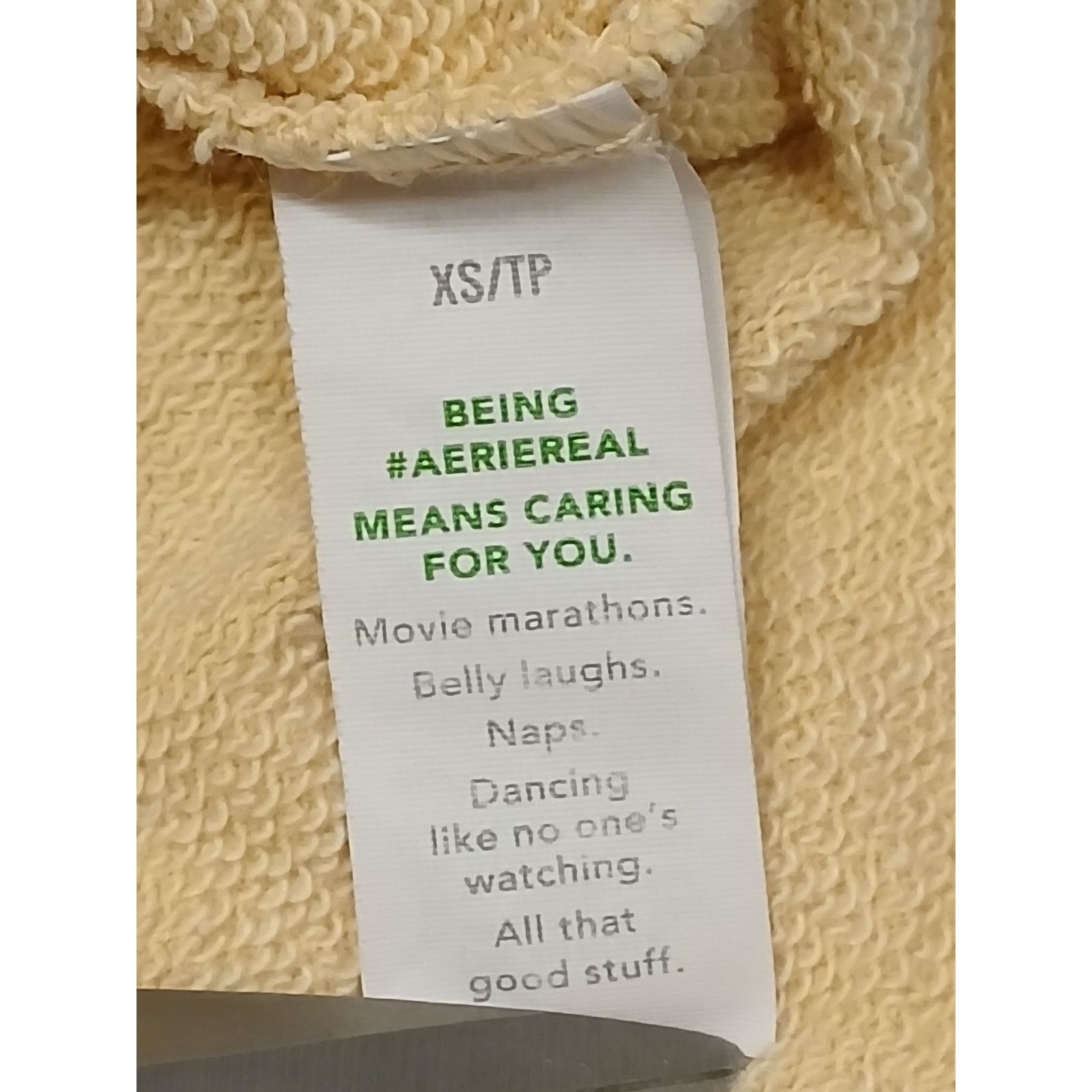 Aries Aries (XS) Yellow Long Sleeve Stretch Pullover Sweatshirt Size XS / US 0-2 / IT 36-38 - 6 Thumbnail