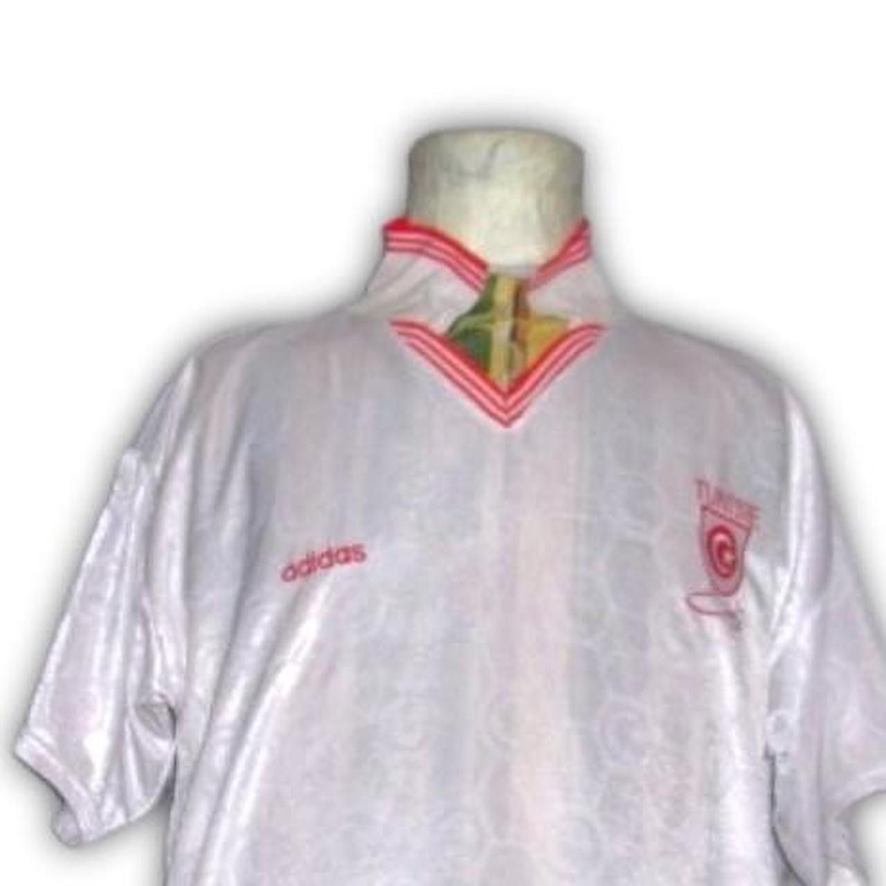 Adidas Tunisia Tunis 1992 1993 1994 Home Shirt Jersey maillot Size US L / EU 52-54 / 3 - 2 Thumbnail
