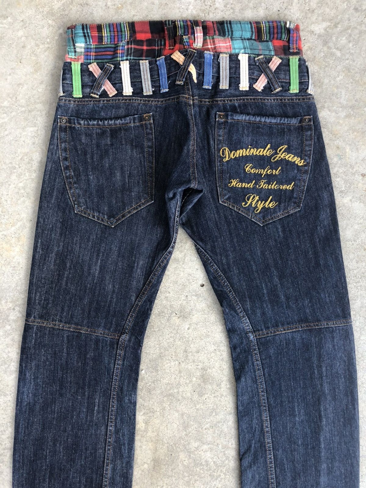Hysteric Glamour Japanese Dominate Double Waist Embroidered Distressed Jeans Size US 33 - 8 Thumbnail