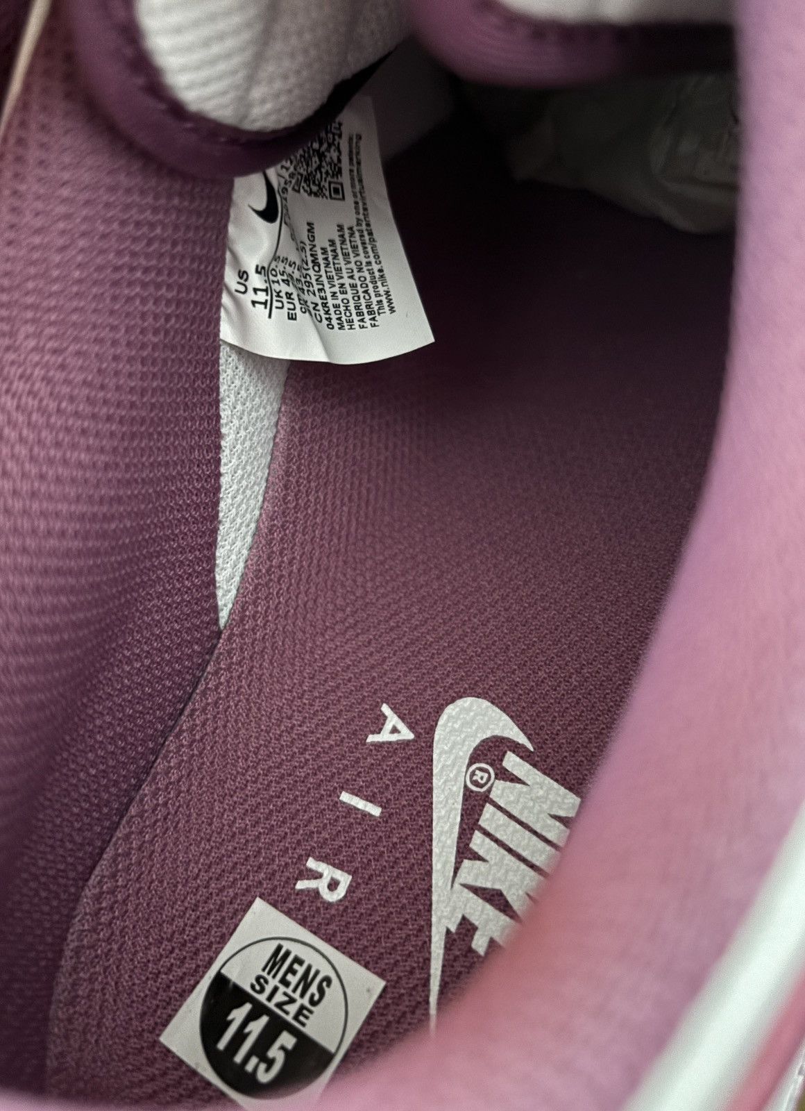 Nike Nike Air Force 1 ‘07 Light Bordeaux 2022 Size US 11.5 / EU 44-45 - 7 Thumbnail
