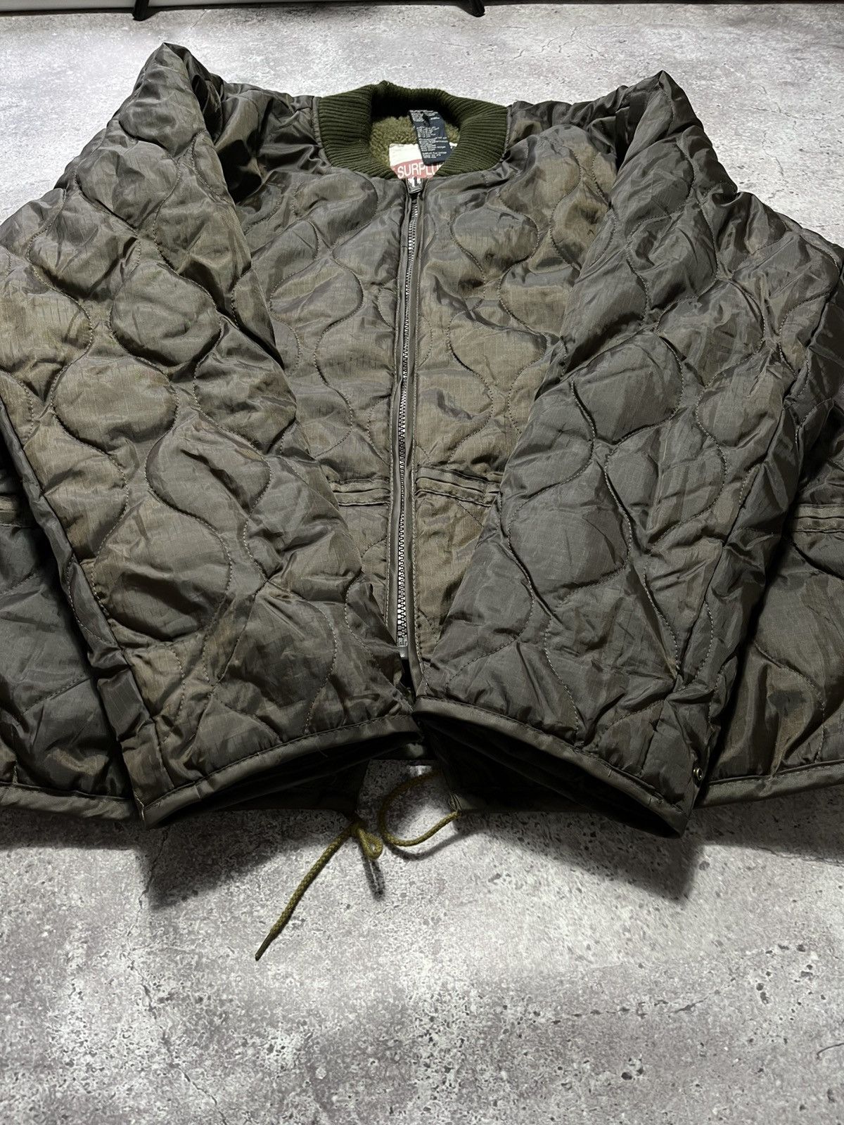 Surplus Research Vintage SURPLUS TEX Quiled Army Sherpa bomber jacket Size US XXL / EU 58 / 5 - 6 Thumbnail