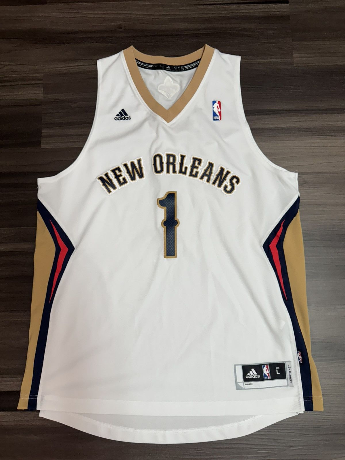 Adidas Tyreke Evans #1 New Orleans Pelicans NBA Jersey Length +2 Size US L / EU 52-54 / 3 - 1 Thumbnail