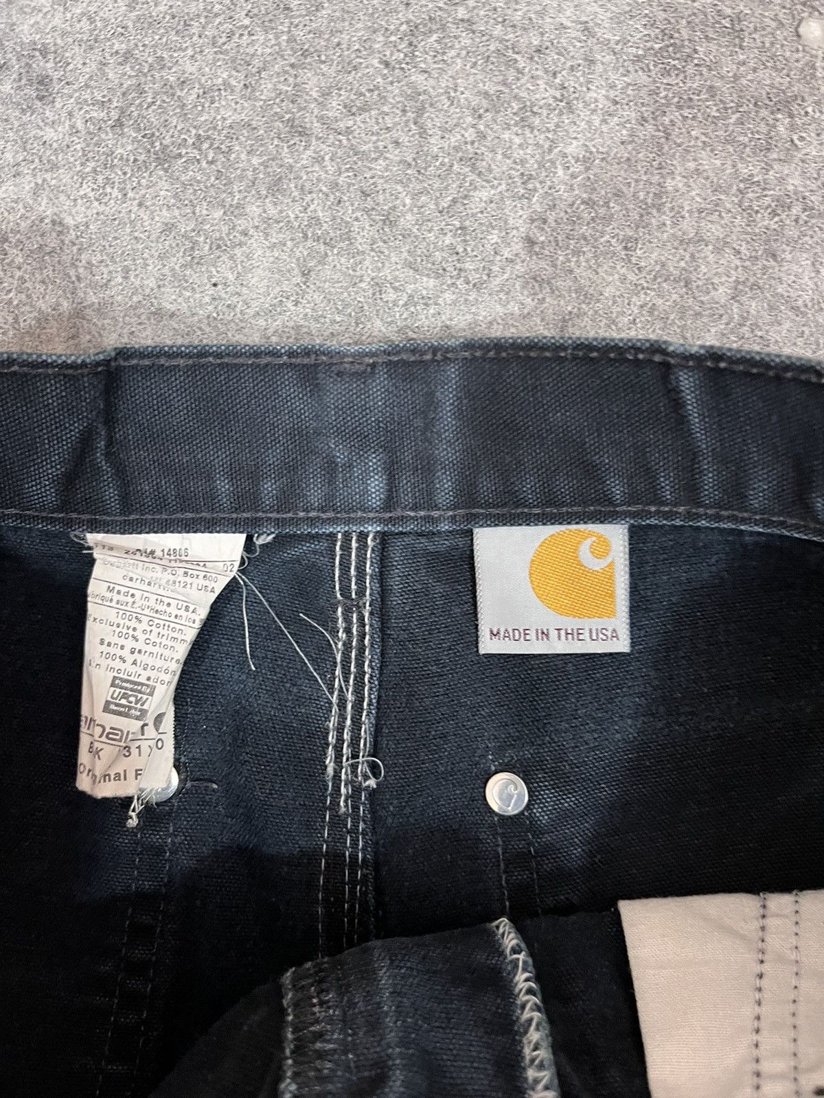 Carhartt × Vintage CARHATT B01 BLK DOUBLEKNEES Size US 31 - 4 Thumbnail