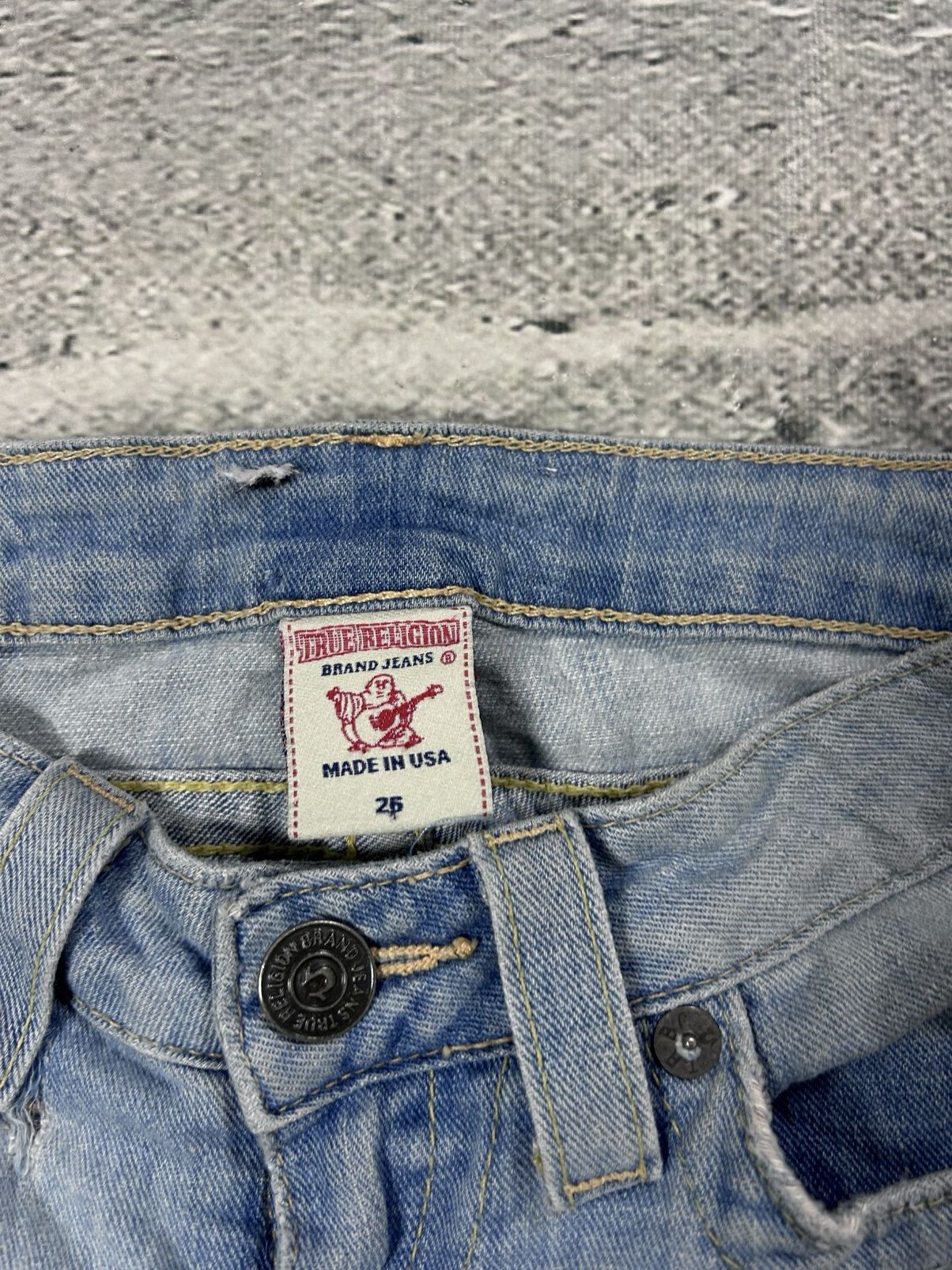 True Religion True Religion blue jeans hippie flared bootcut stitching Size 25" / US 0 / IT 36 - 6 Thumbnail