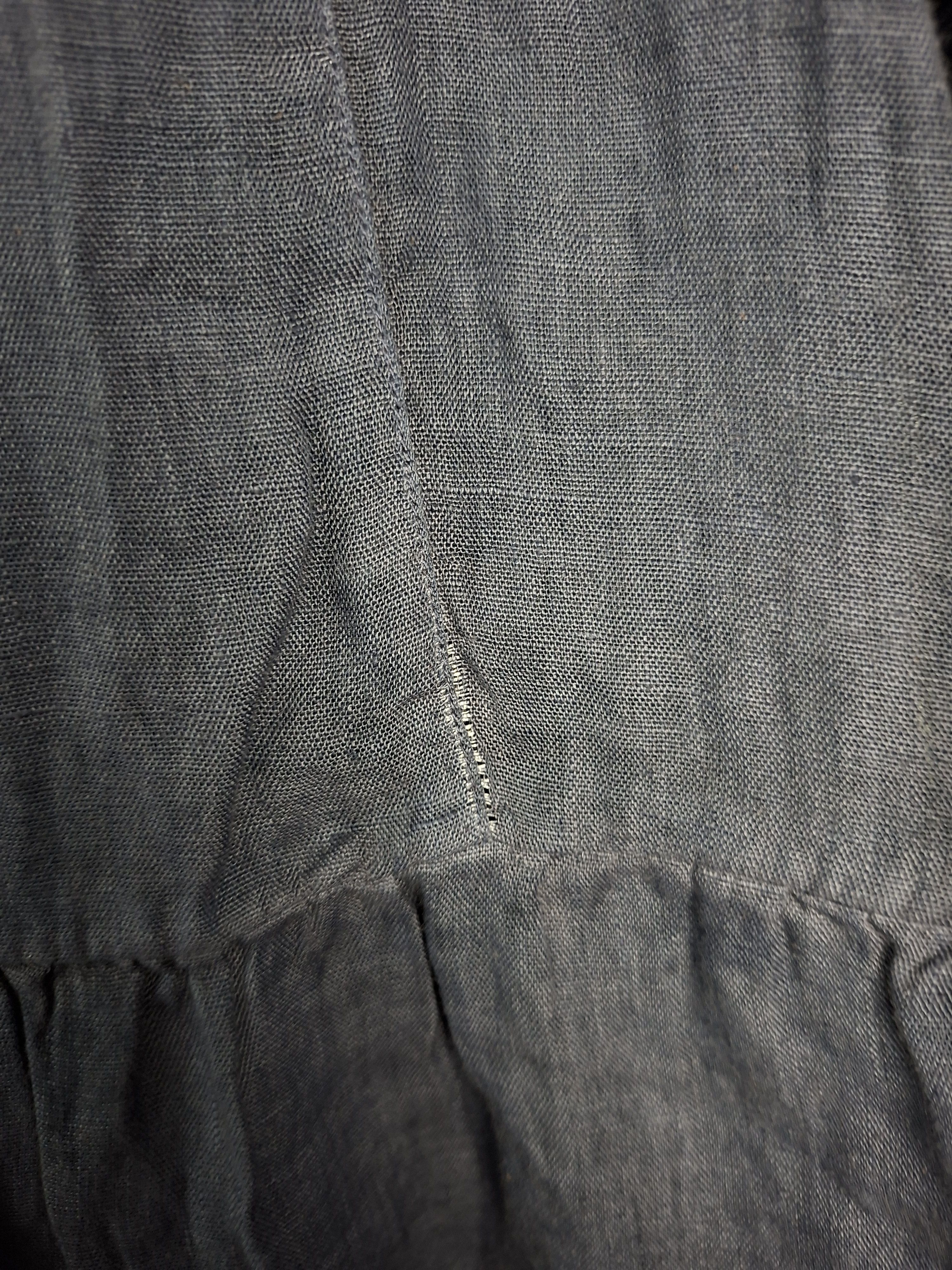 120% Lino 120% Lino Blue Linen Sequin Crochet Sleeve Shift Dress Size M / US 6-8 / IT 42-44 - 12 Thumbnail