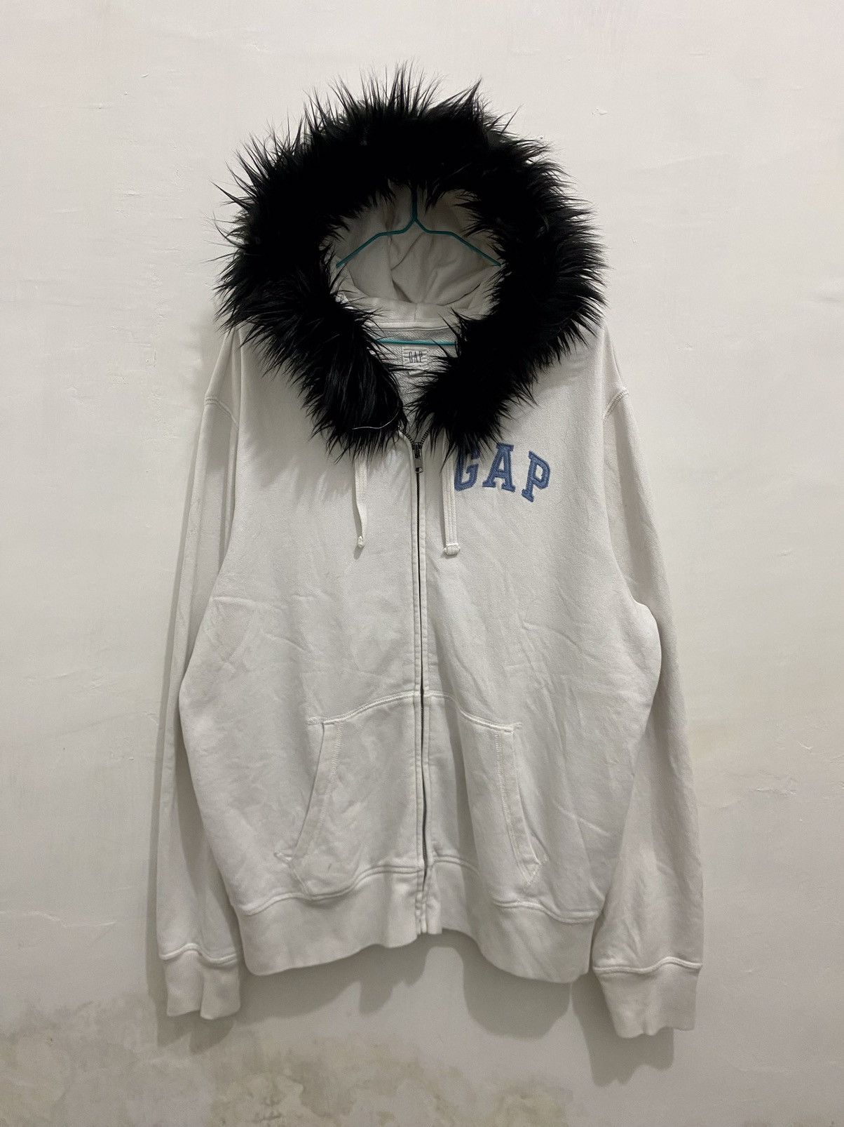 Gap 💥Big Flag💥GAP Fur Zipper Hoodie Size US L / EU 52-54 / 3 - 1 Thumbnail